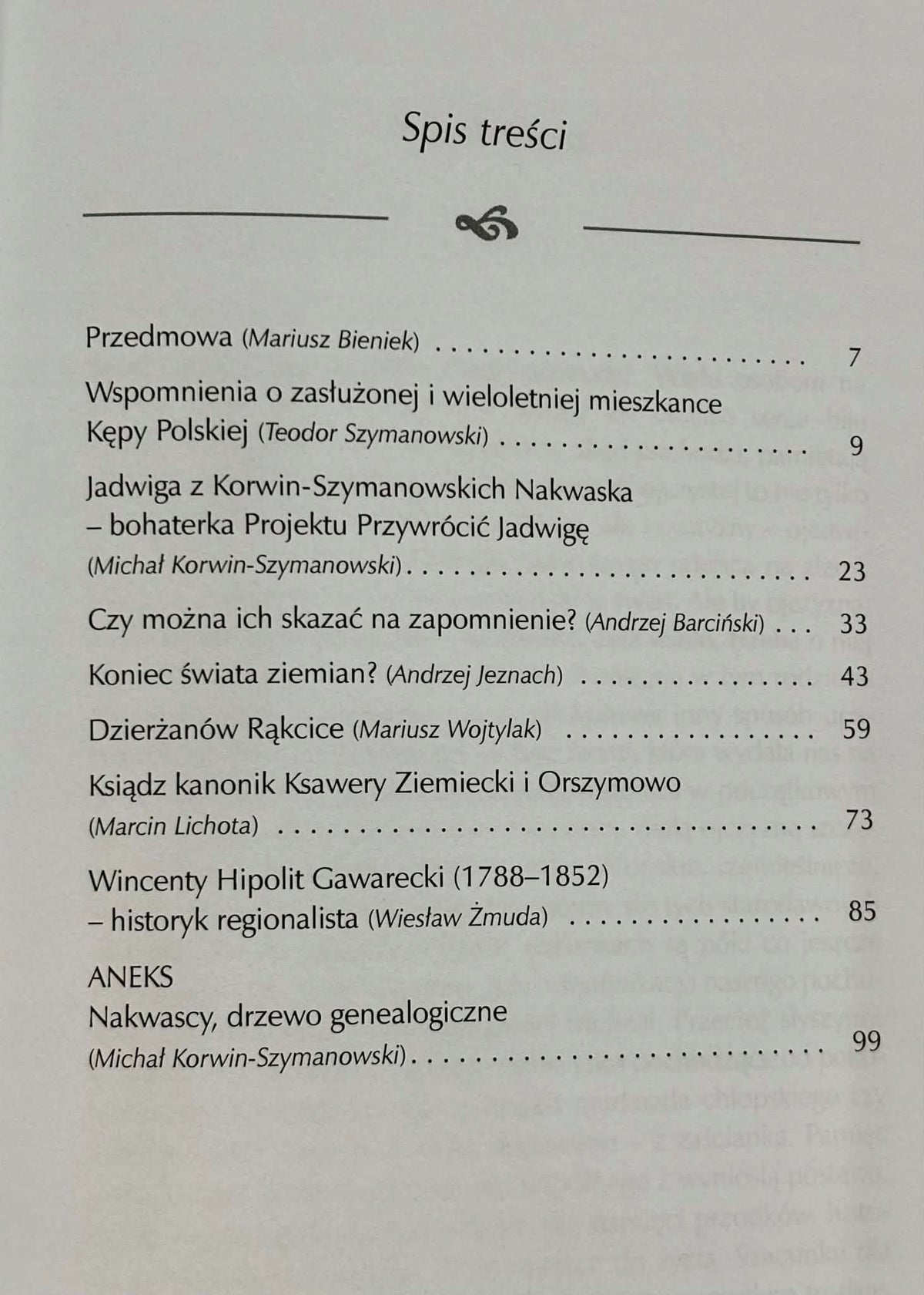 Zasłużone osoby i rody z gminy Mała Wieś red. Michał Korwin-Szymanowski