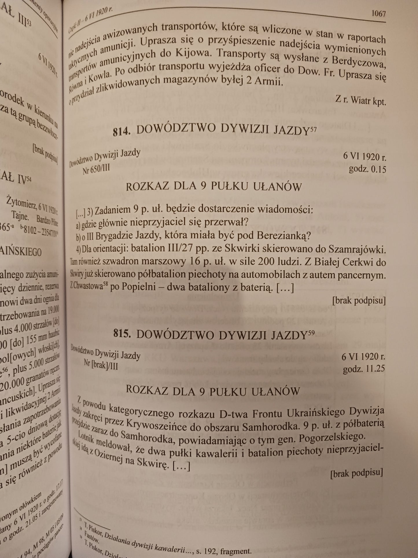 Bitwa o Ukrainę 1920. Dokumenty operacyjne 3 tomy w 4 vol.