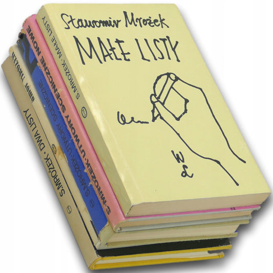 Sławomir Mrożek zestaw x5, Dwa Listy, Amor, Małe Listy, Utwory sceniczne...