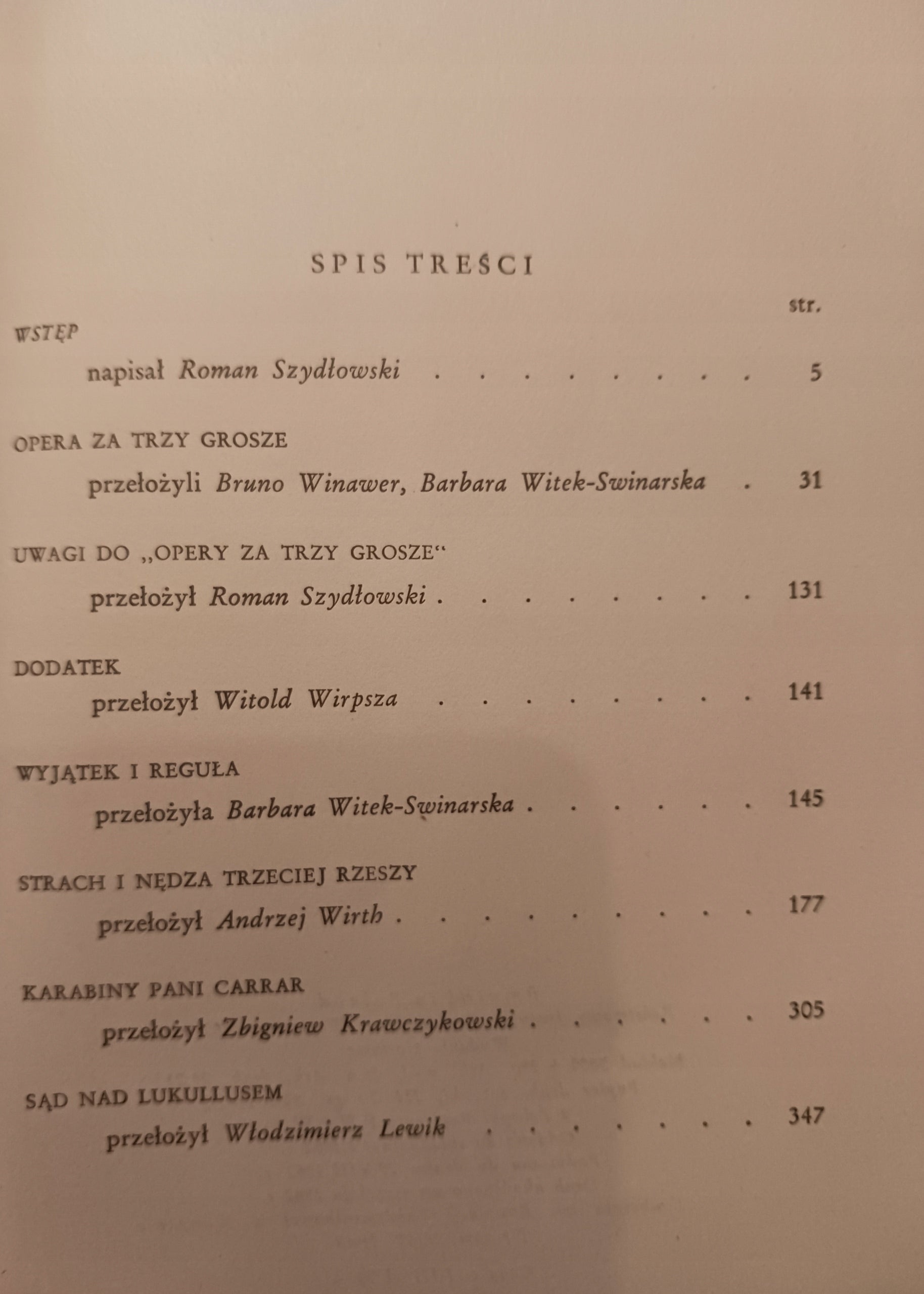 Bertolt Brecht Dramaty Tom I i II