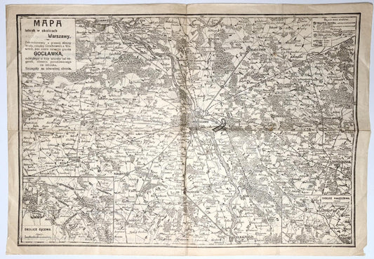 Gocławek pod Warszawą- plan parcelacji majątku [ok.1912 roku]