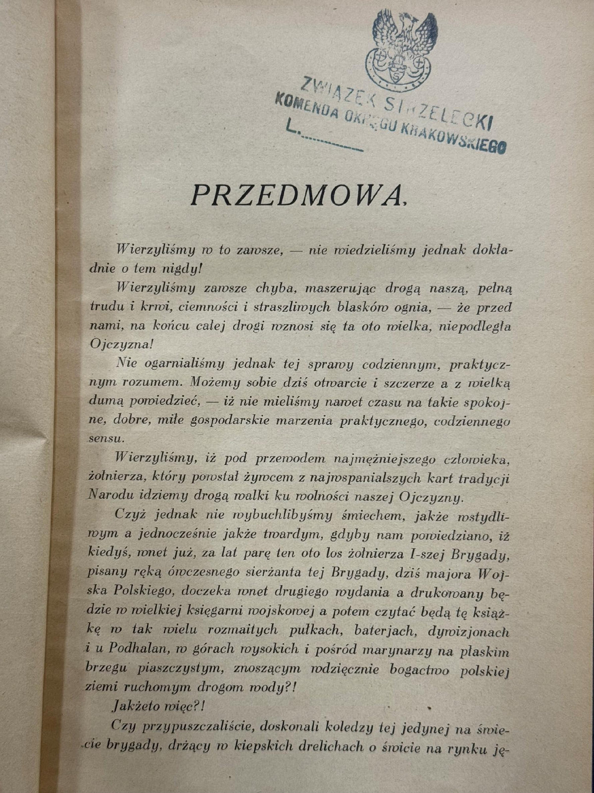 Szlakiem I Brygady Wacław Lipiński [pieczęci Związku Strzeleckiego][1928]