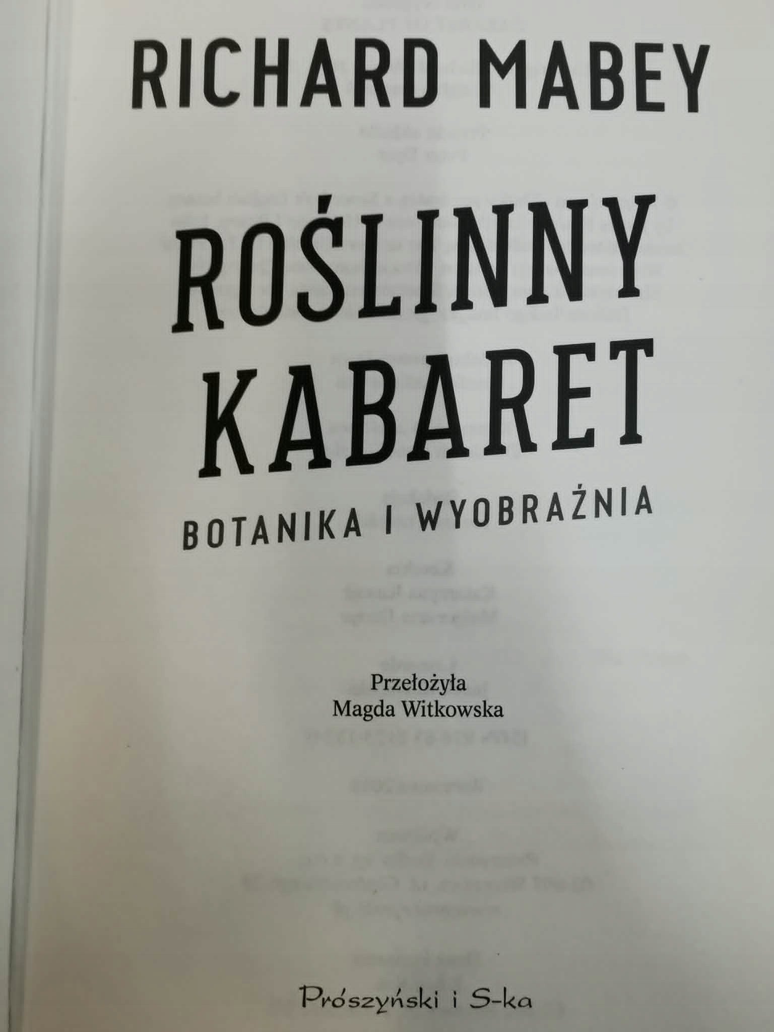 Roślinny kabaret Botanika i wyobraźnia, Richard Mabey
