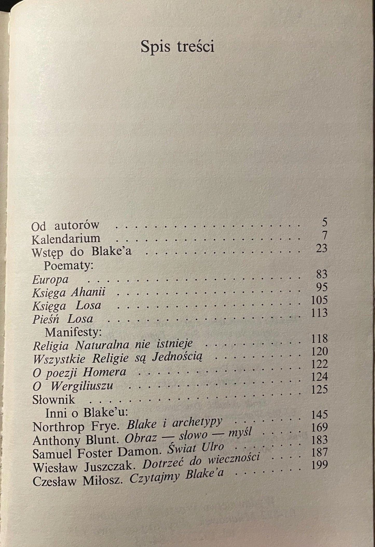 Mistyczny świat Williama Blake'a E. Kozubska
