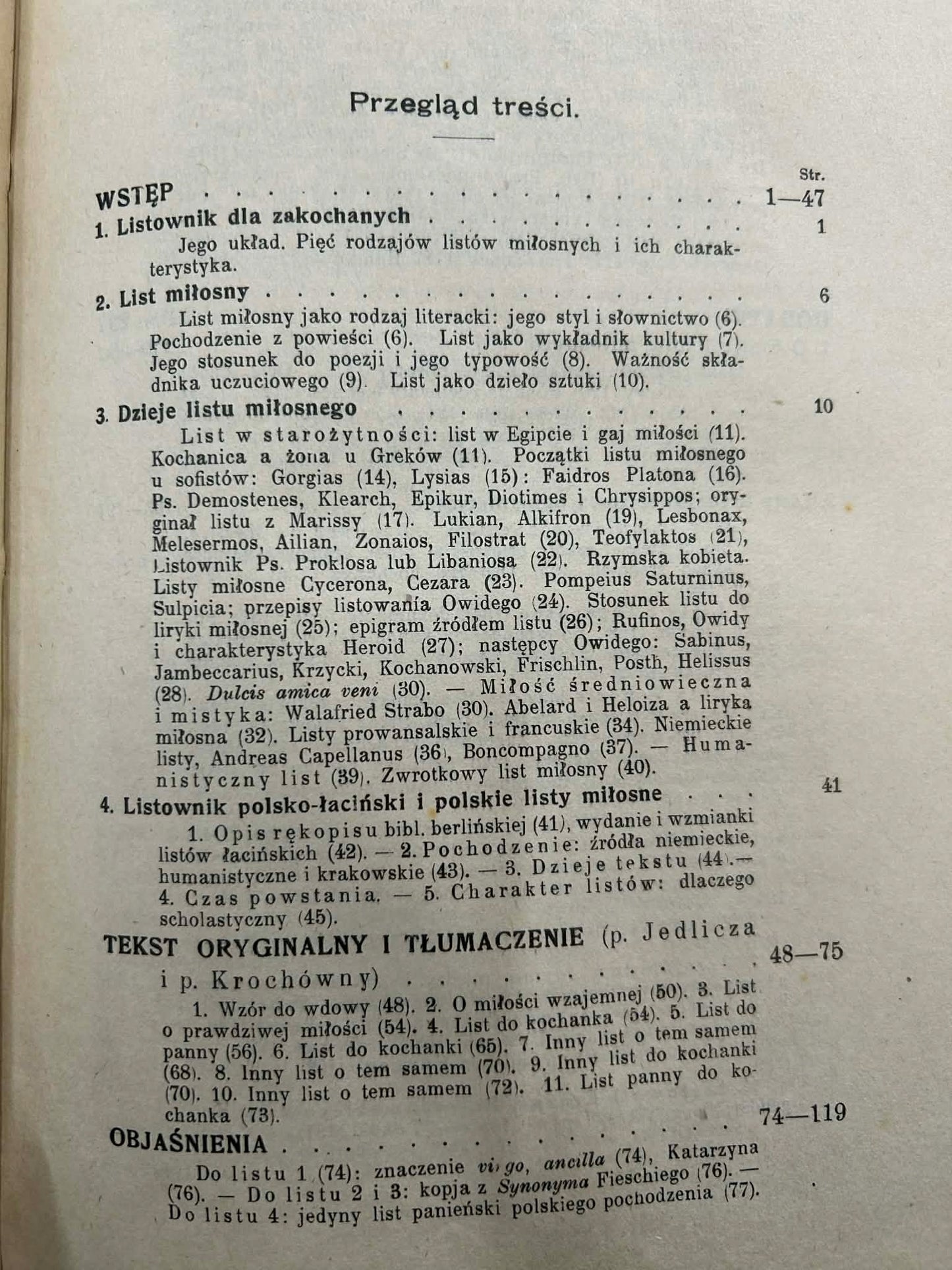 Polskie listy miłosne dawnych czasów - Ryszard Ganszyniec [1925 r.]