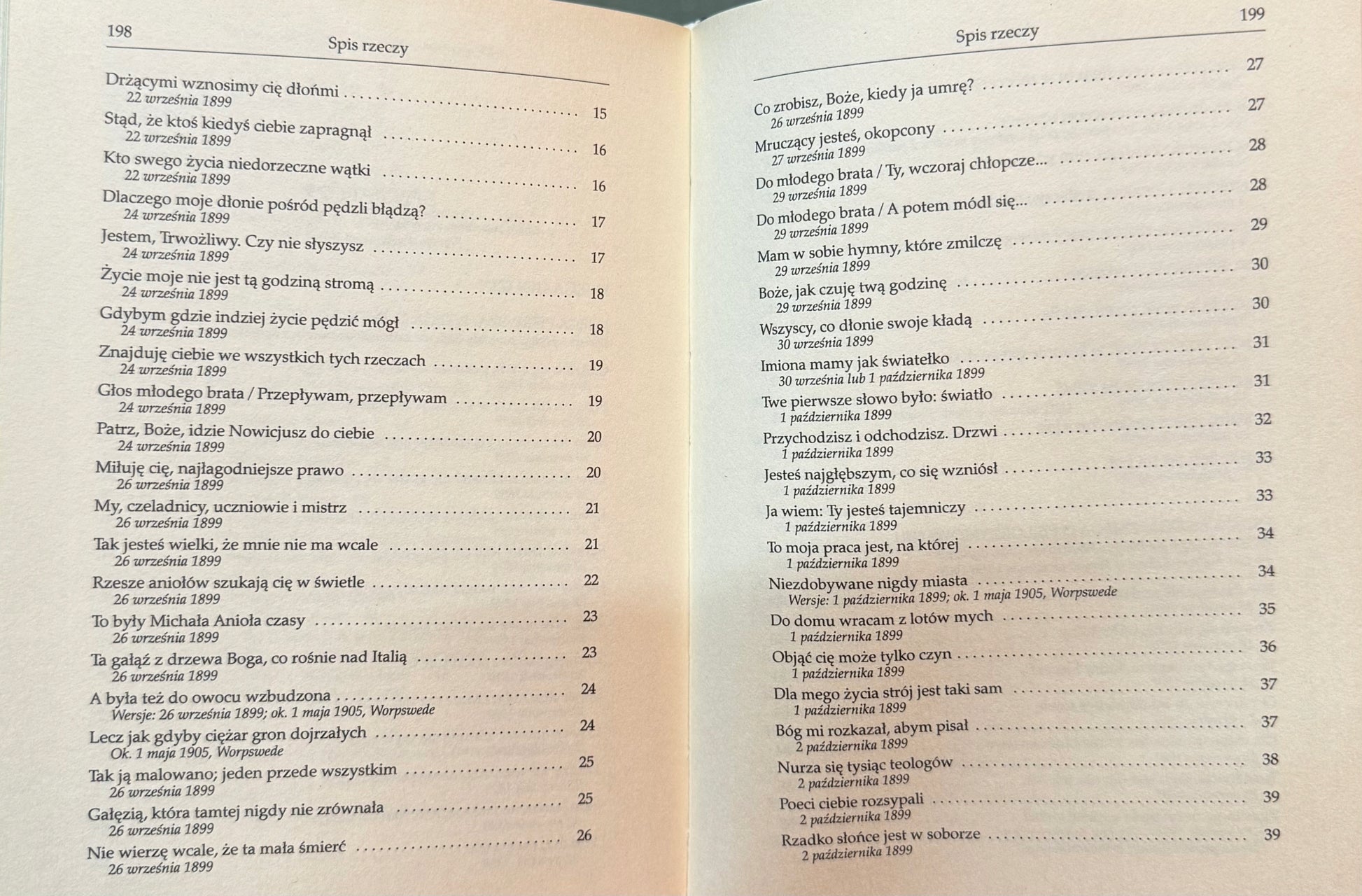 Księga godzin Rainer Maria Rilke