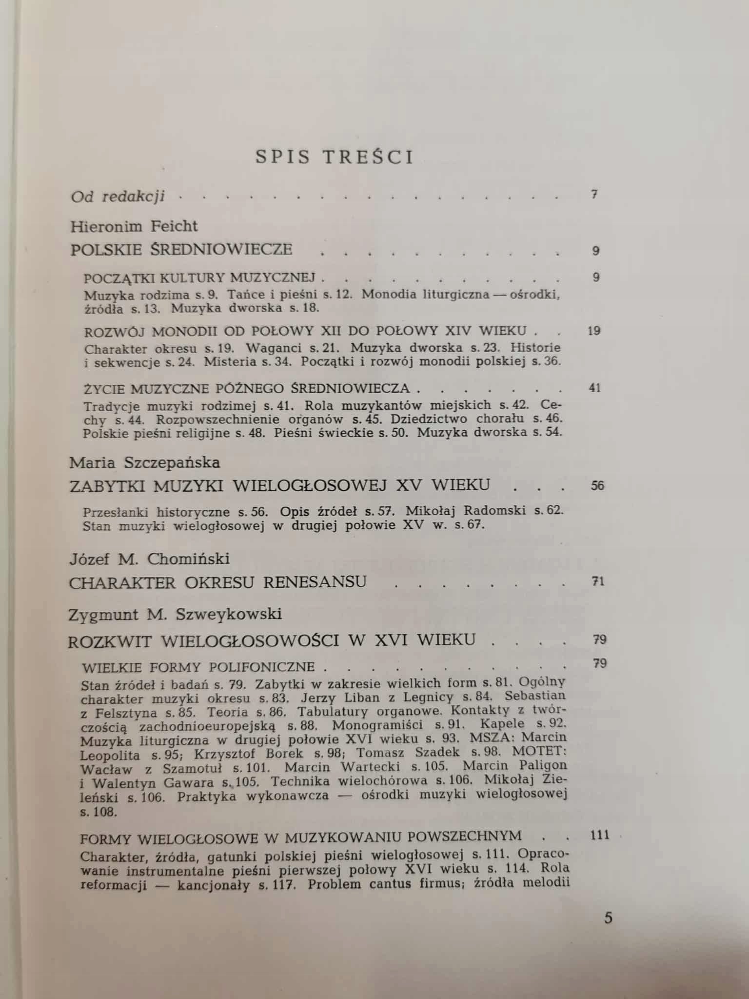 Z dziejów polskiej kultury muzycznej t. I-II