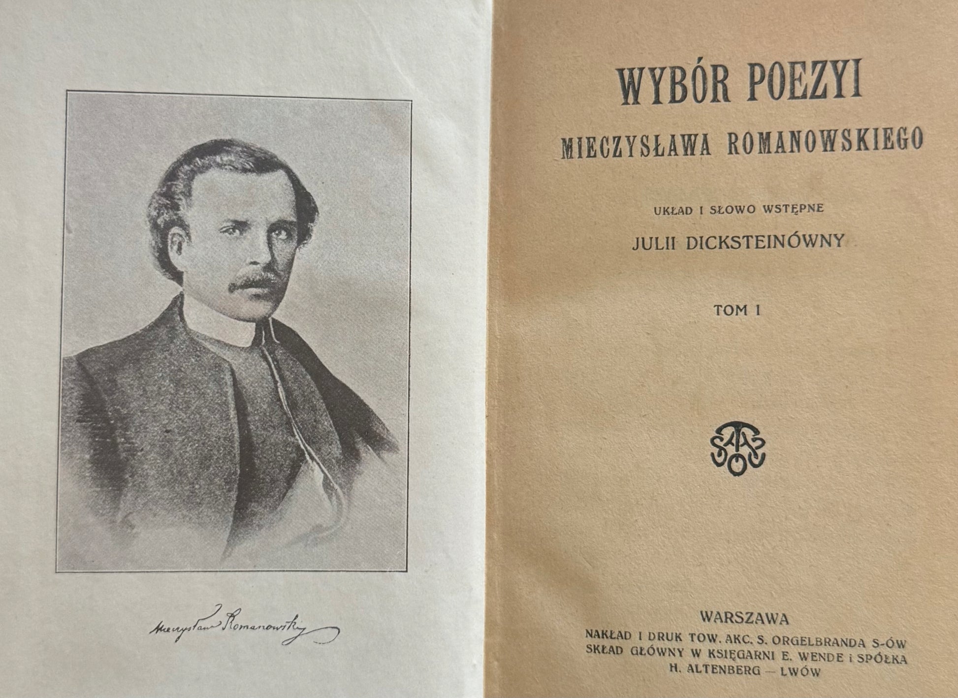 Wybór poezyi M. Romanowskiego T. I-II [wydanie przedwojenne]