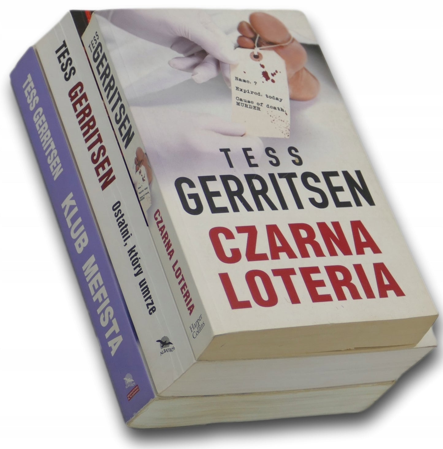 Tess Gerritsen x3 Czarna loteria, Klub Mefista, Ostatni, który umrze