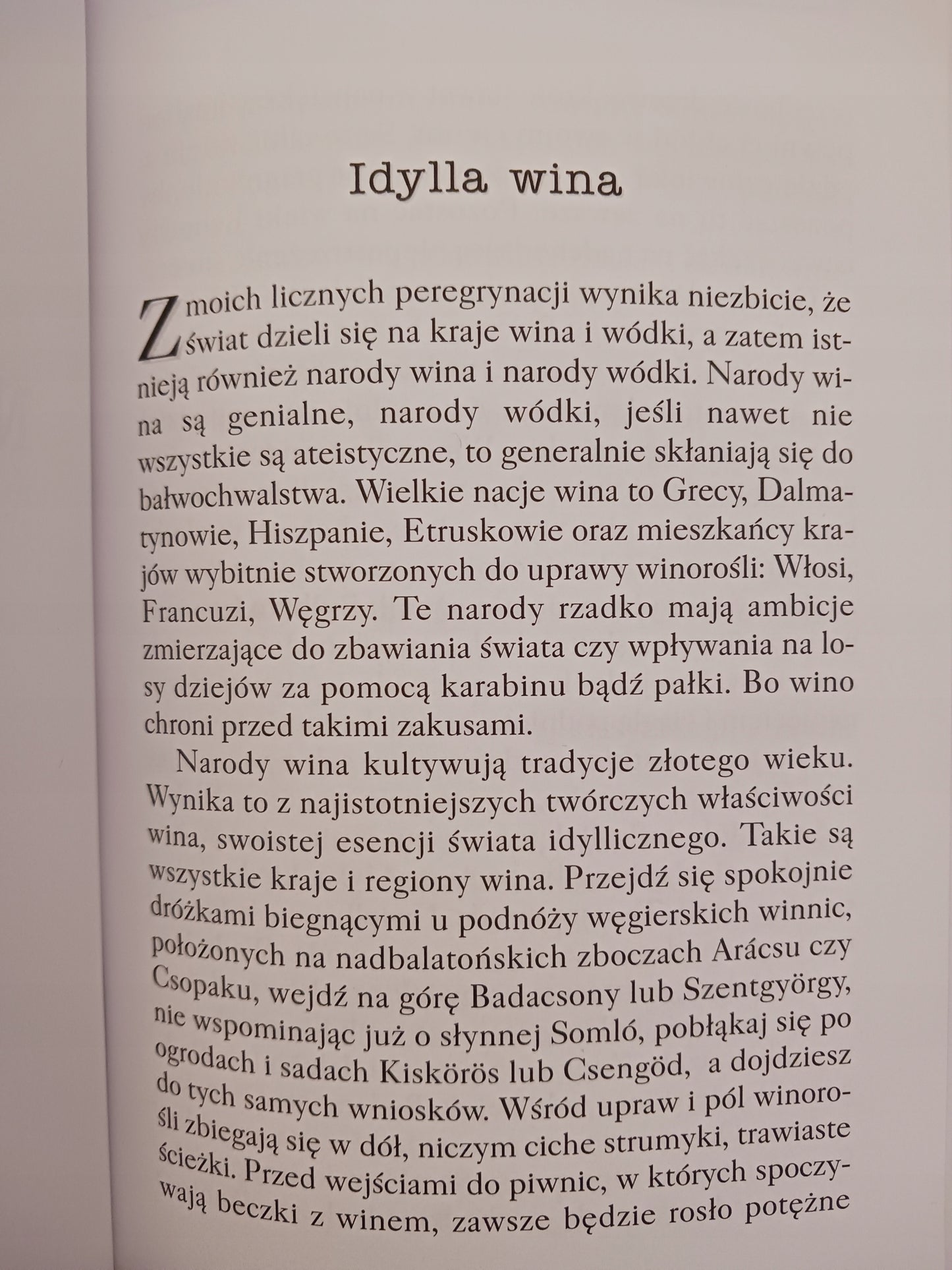 Filozofia wina Bela Hamvas