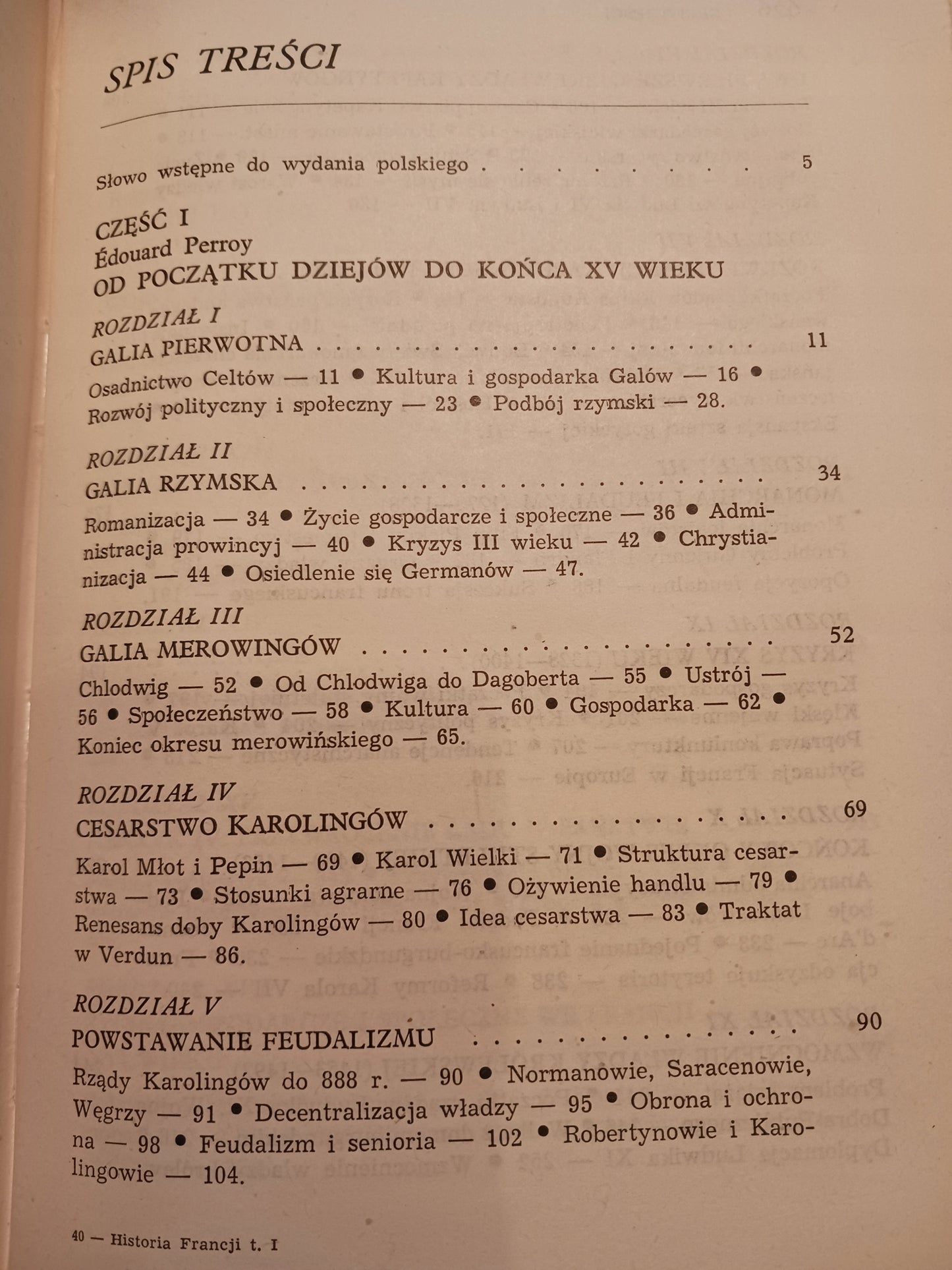 Historia Francji Tom I Edouard Perroy, Roger Doucet, Andre Latreille