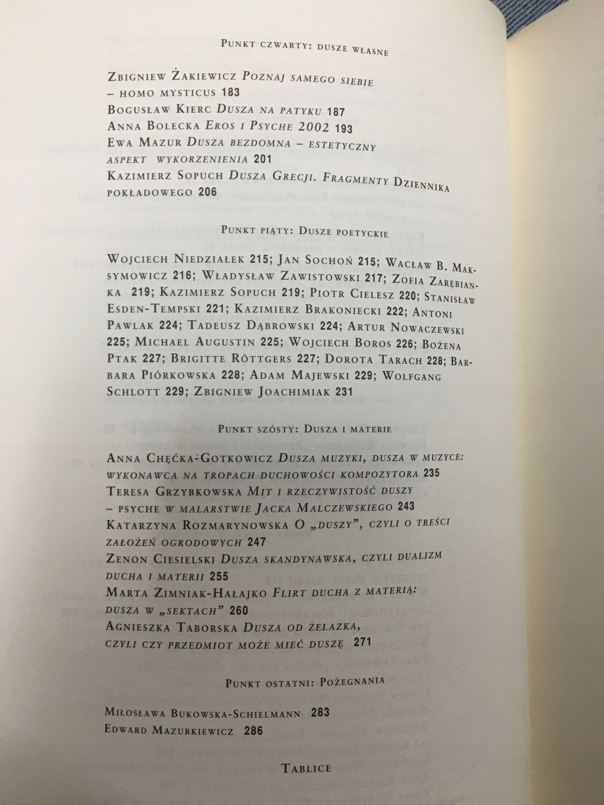 PUNKT PO PUNKCIE - DUSZA