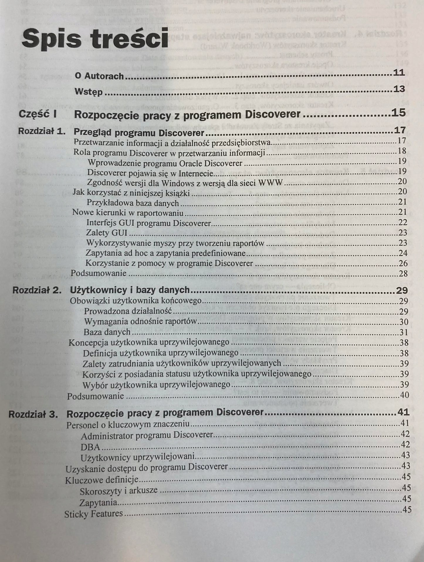 Oracle Discoverer Twórz efekrtwne zapytania ad hoc