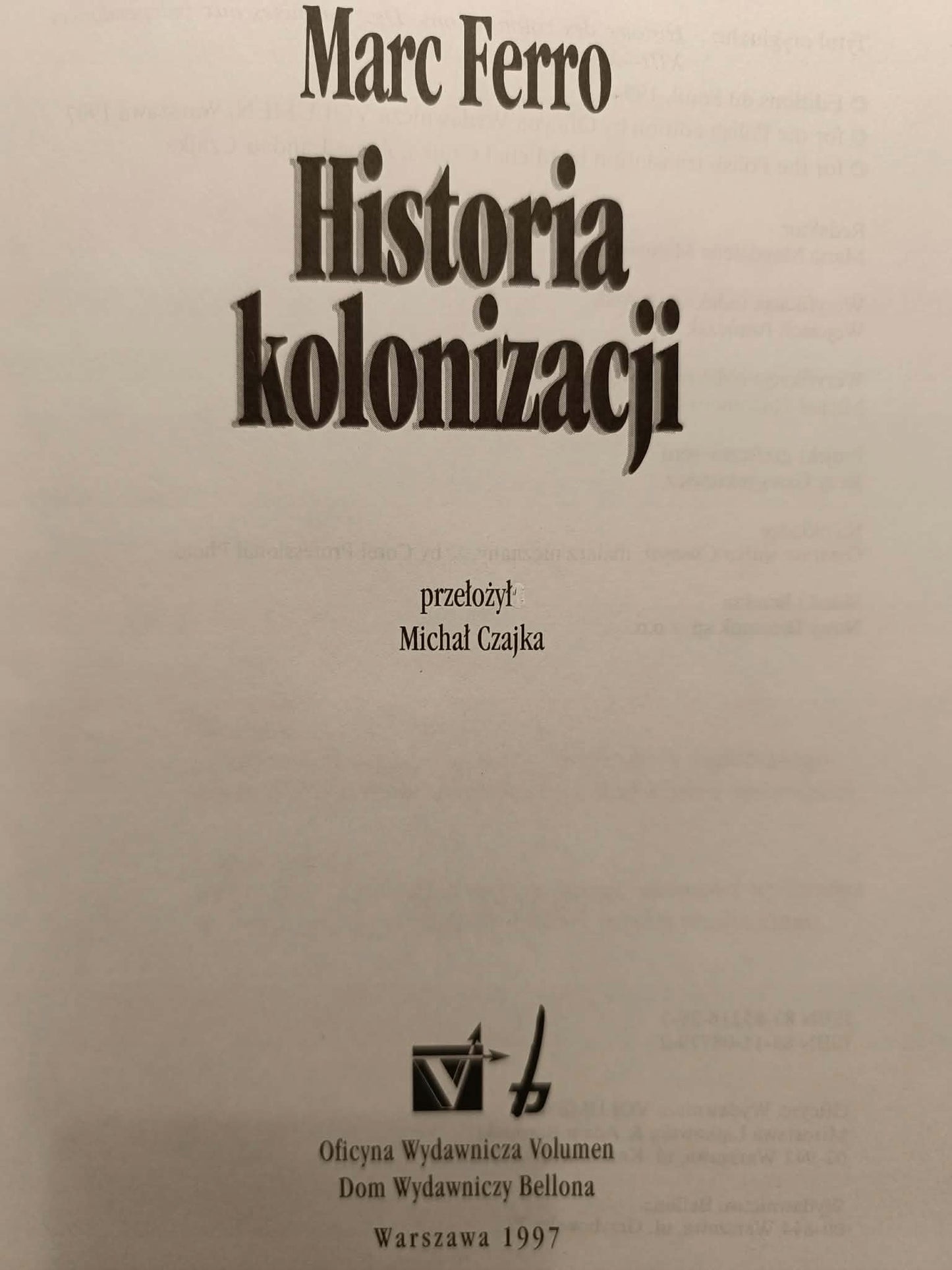Historia kolonizacji, Marc Ferro