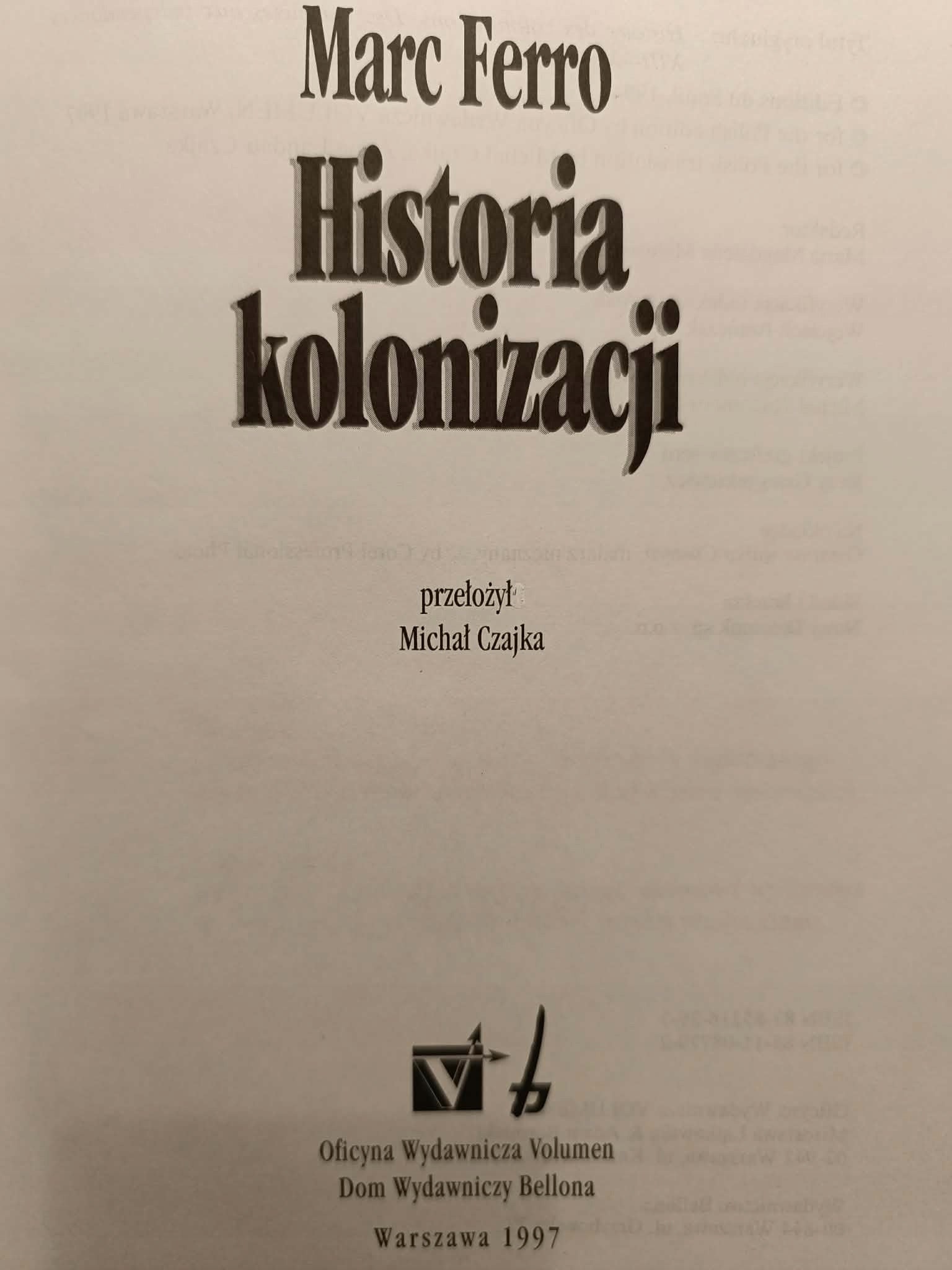 Historia kolonizacji, Marc Ferro