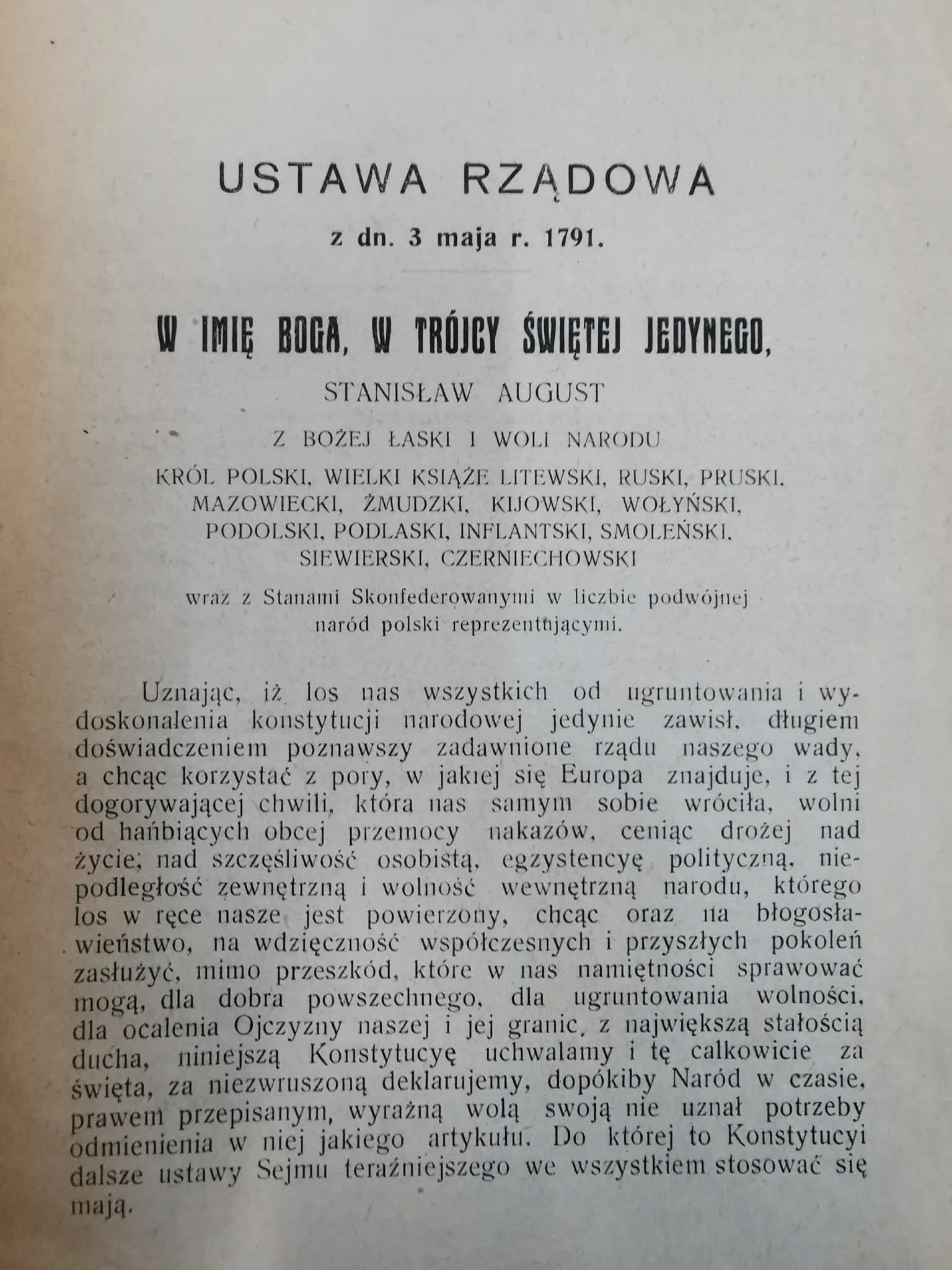 Konstytucja 3 Maja 1791r. oraz Deklaracja Stanów Zjednoczonych[Grodno 1928]