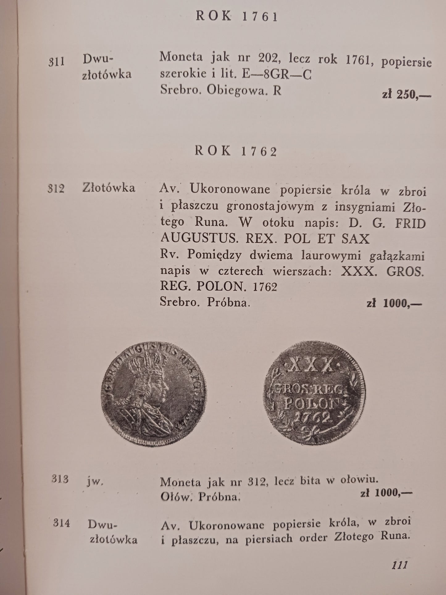 Katalog monet polskich 1669-1763 Tadeusz Jabłoński, Władysław Terlecki