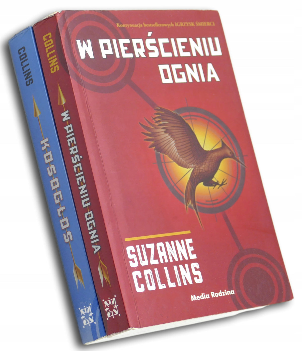 Zestaw 2 książek, W pierścieniu ognia, Kosogłos, Suzanne Collins