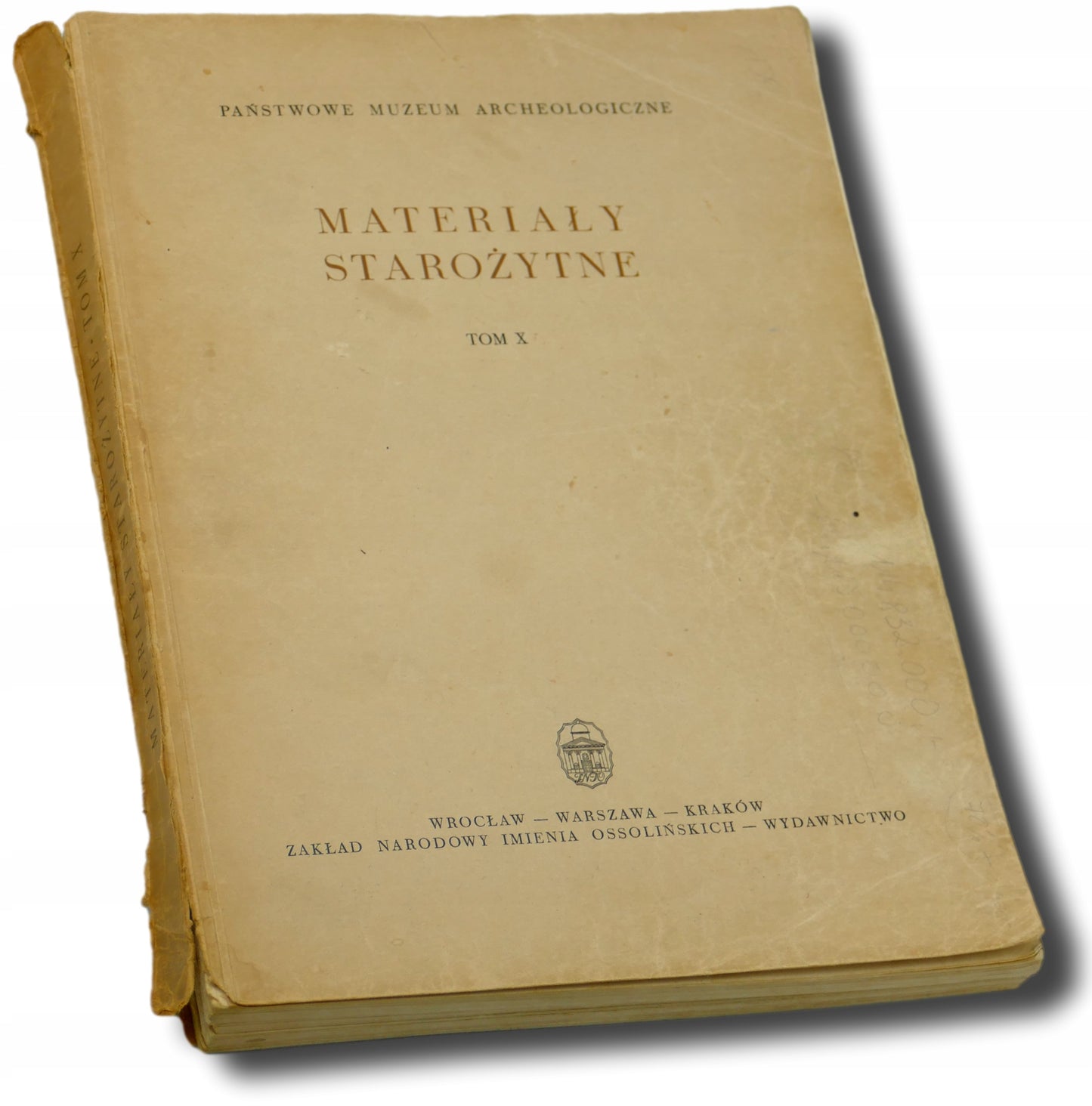 Materiały starożytne Tom X
