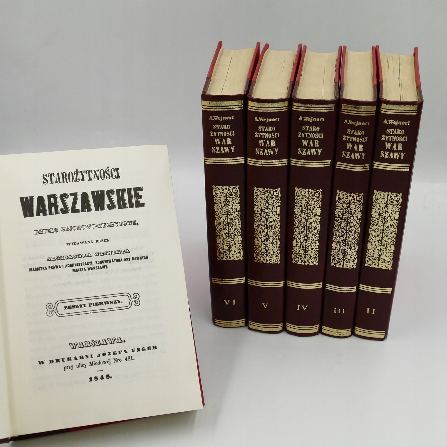 Starożytności Warszawskie - Aleksander Wejnert x6