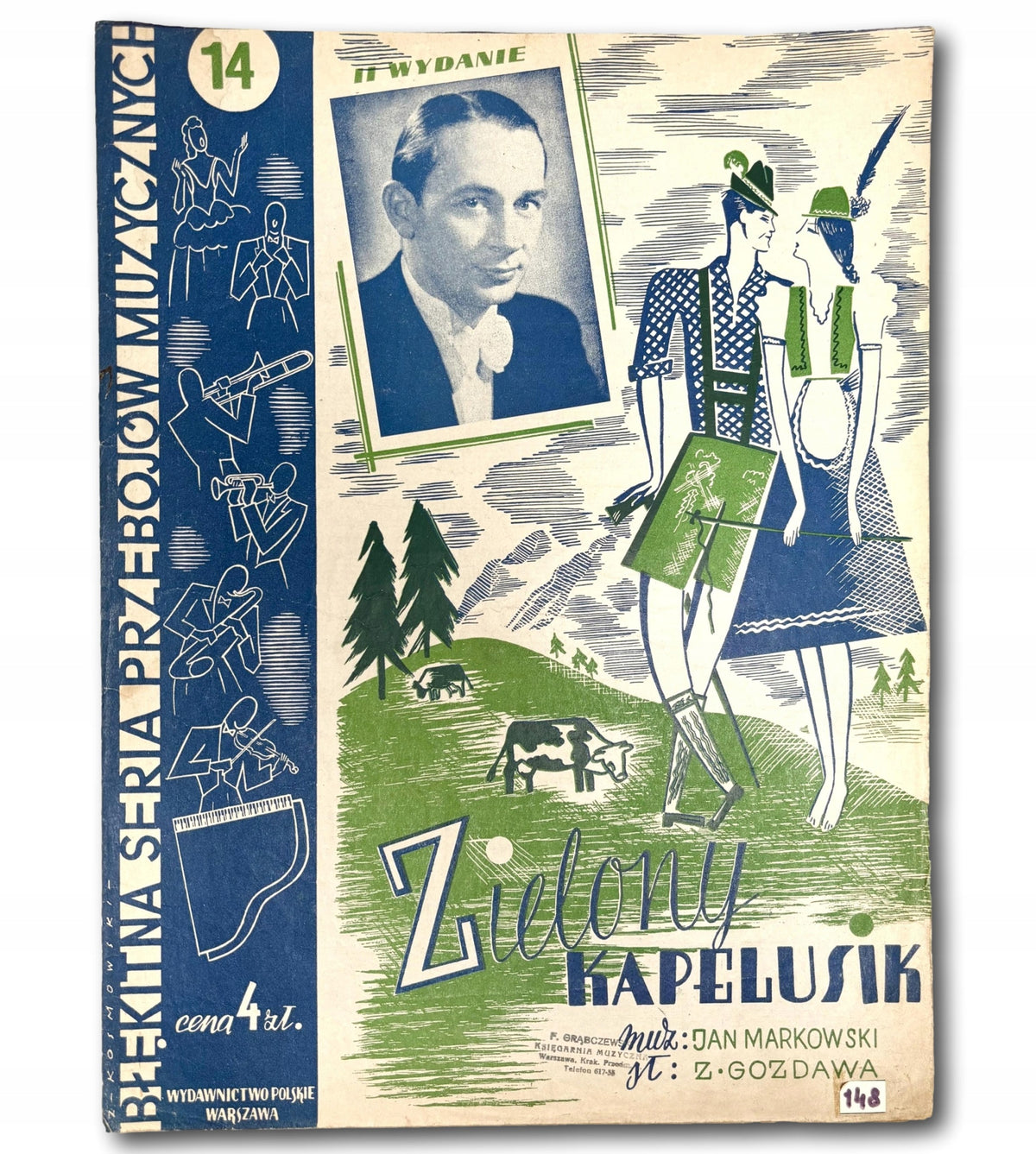Zielony kapelusik [okładka Z. Kosmowski][1942]