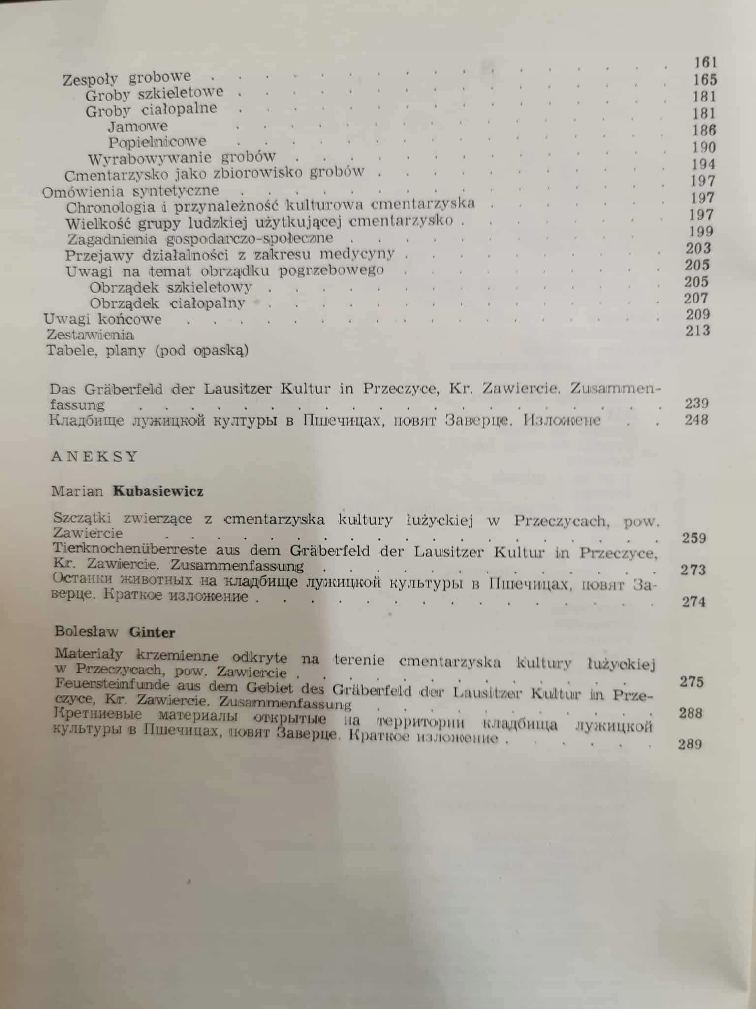 Cmentarzysko kultury łużyckiej w Przeczycach, Elżbieta Szydłowska