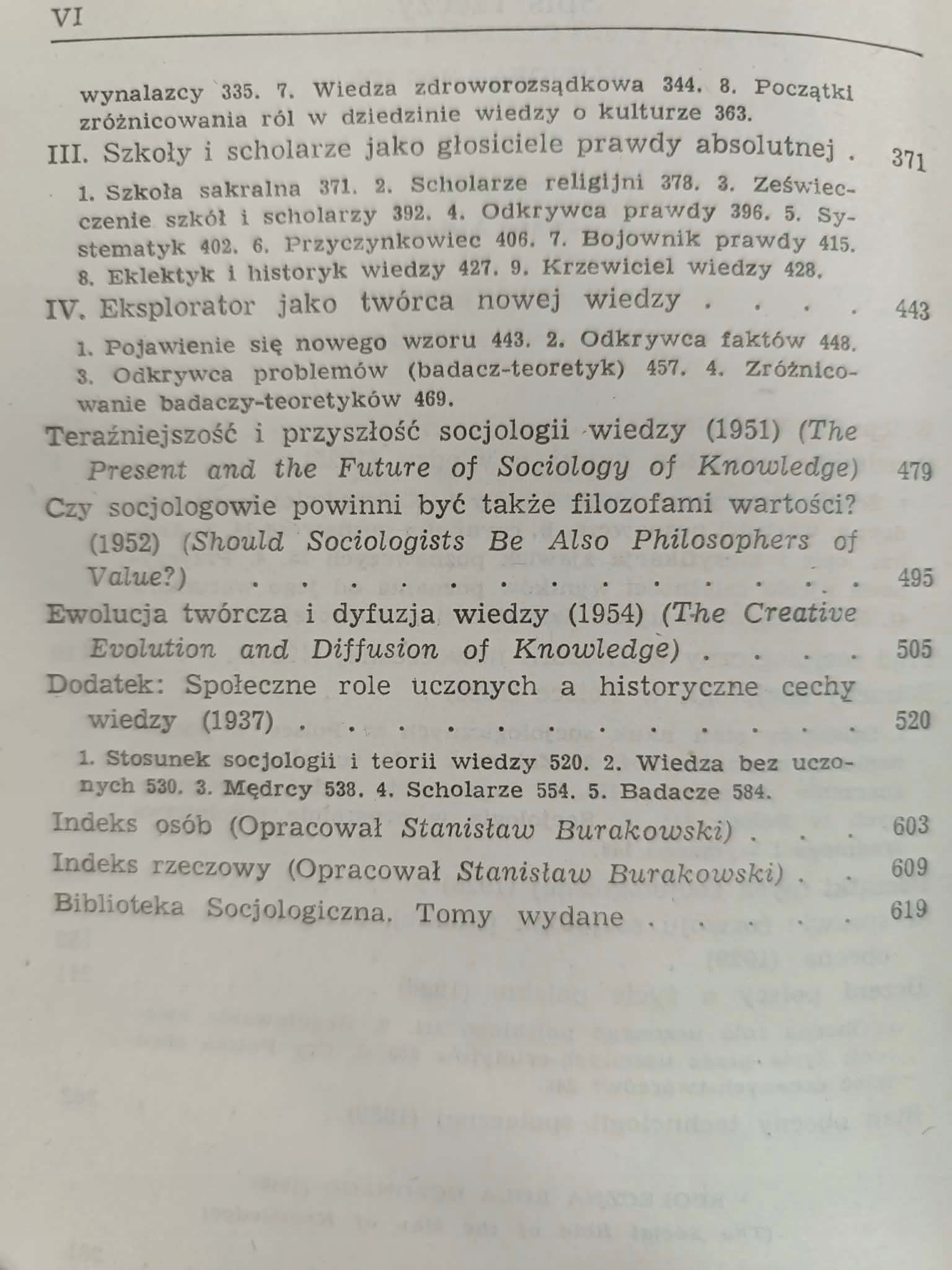 Florian Znaniecki x2 Współczesne Narody, Społeczne Role Uczonych