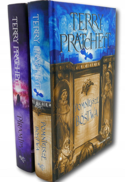 Terry Pratchett zestaw 2 książek Pomniejsze Bóstwa, Piramidy