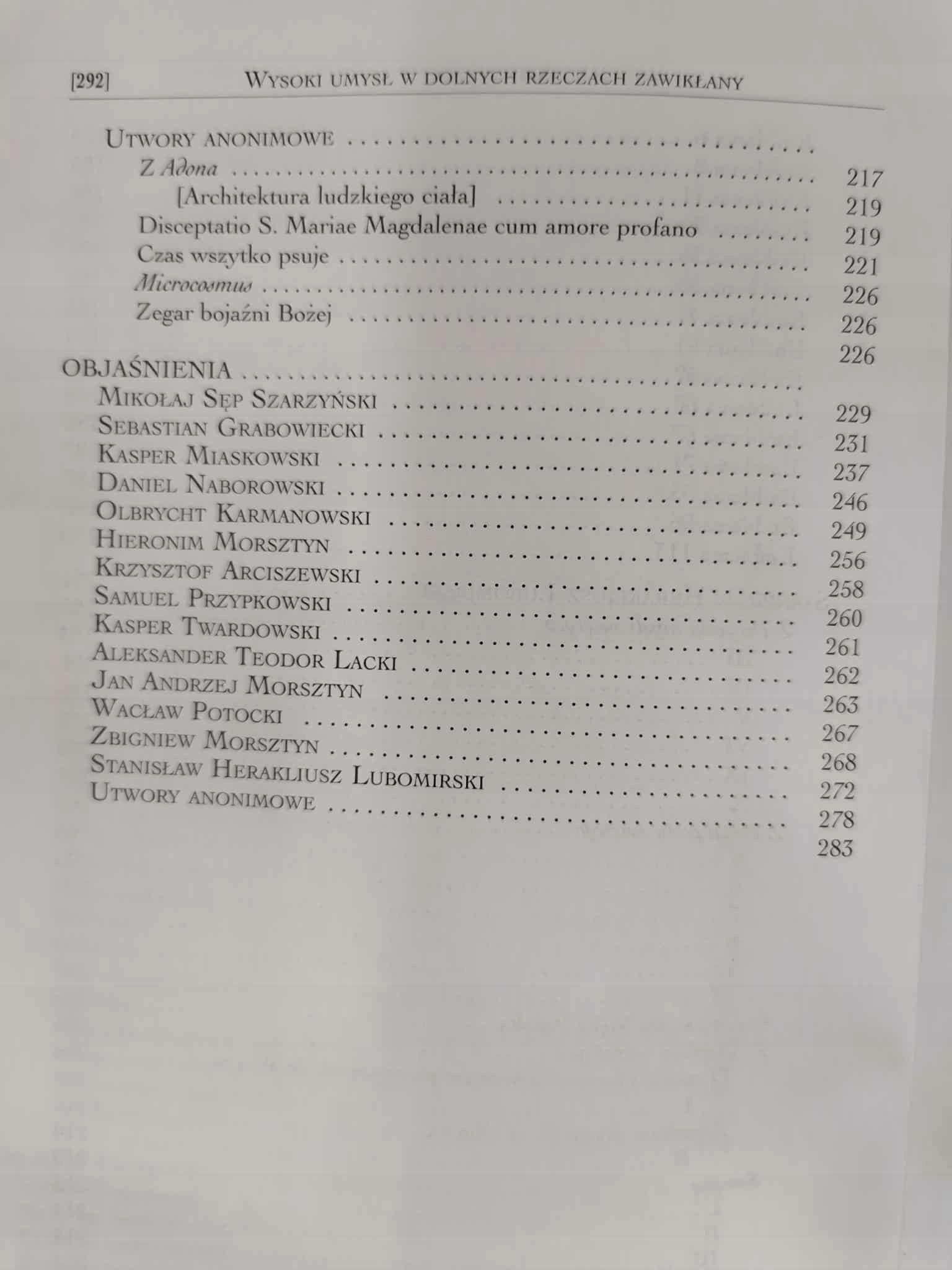 Antologia polskiej poezji metafizycznej epoki baroku, Krzysztof Mrowcewicz
