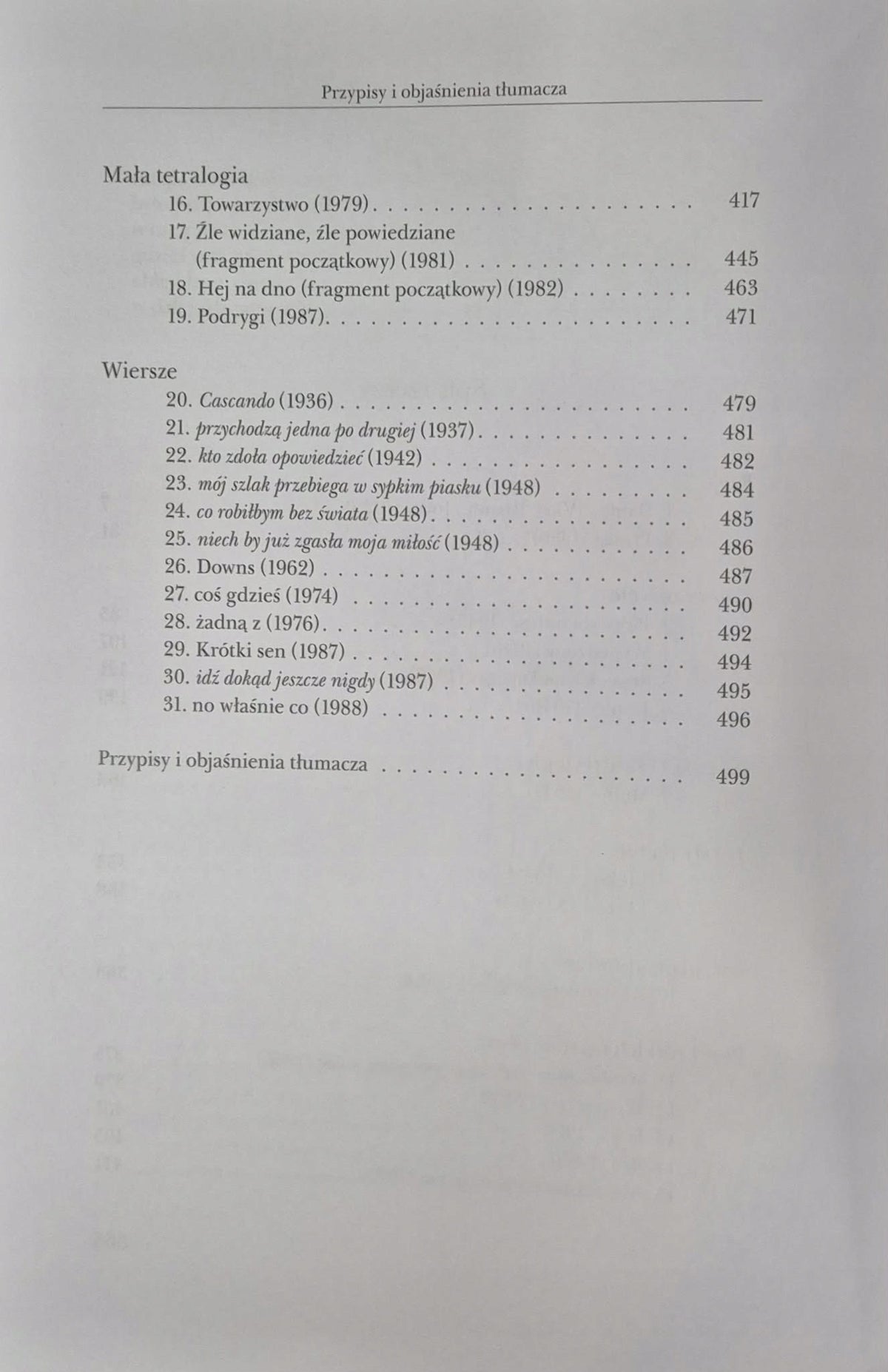 Utwory wybrane w przekładzie Antoniego Libery Samuel Beckett [KOMPLET]u