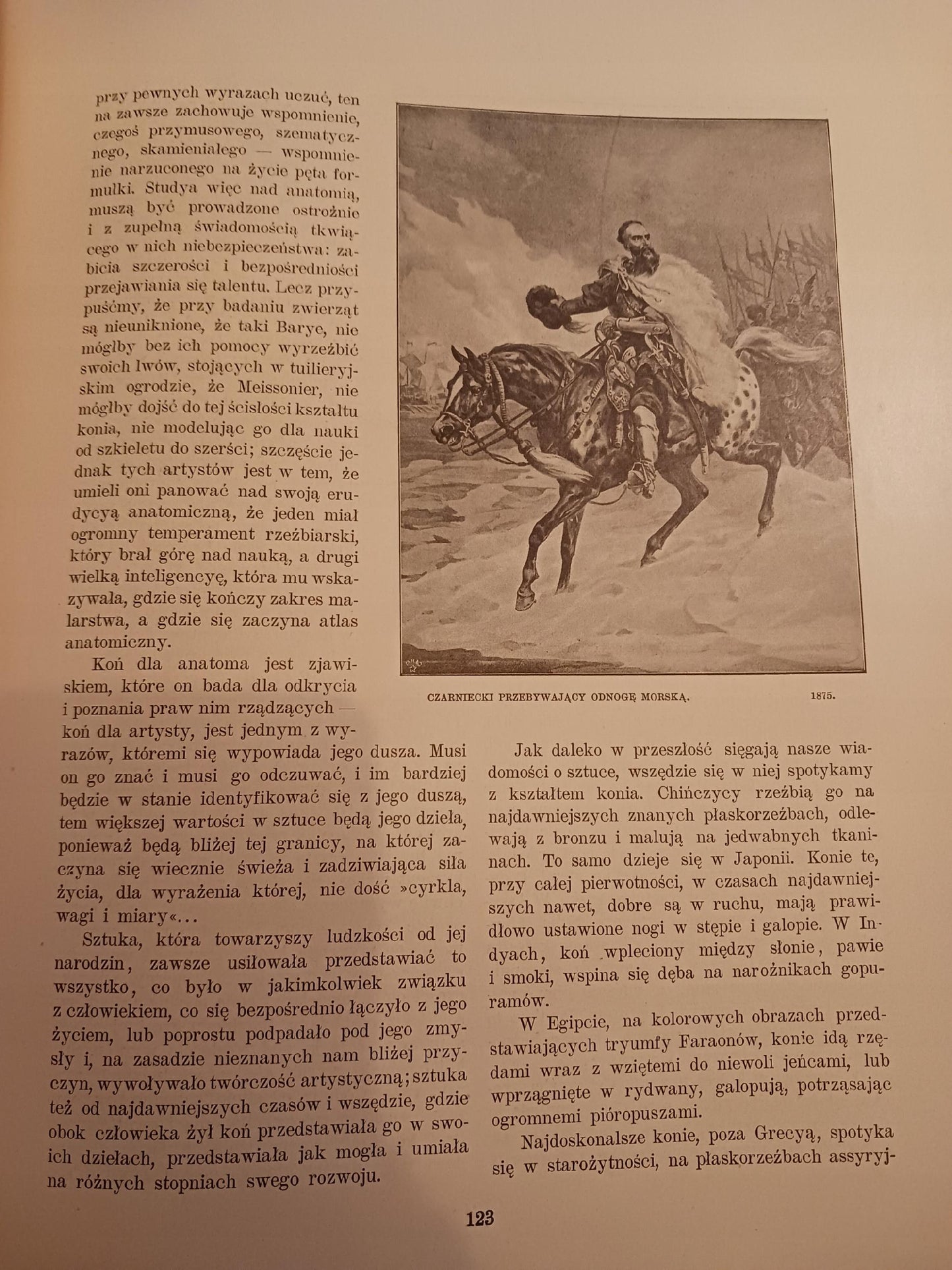 Juljusz Kossak przez Stanisława Witkiewicza [pierwsze wydanie 1900 rok]