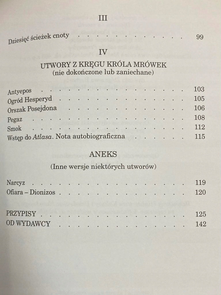 Król Mrówek Zbigniew Herbert