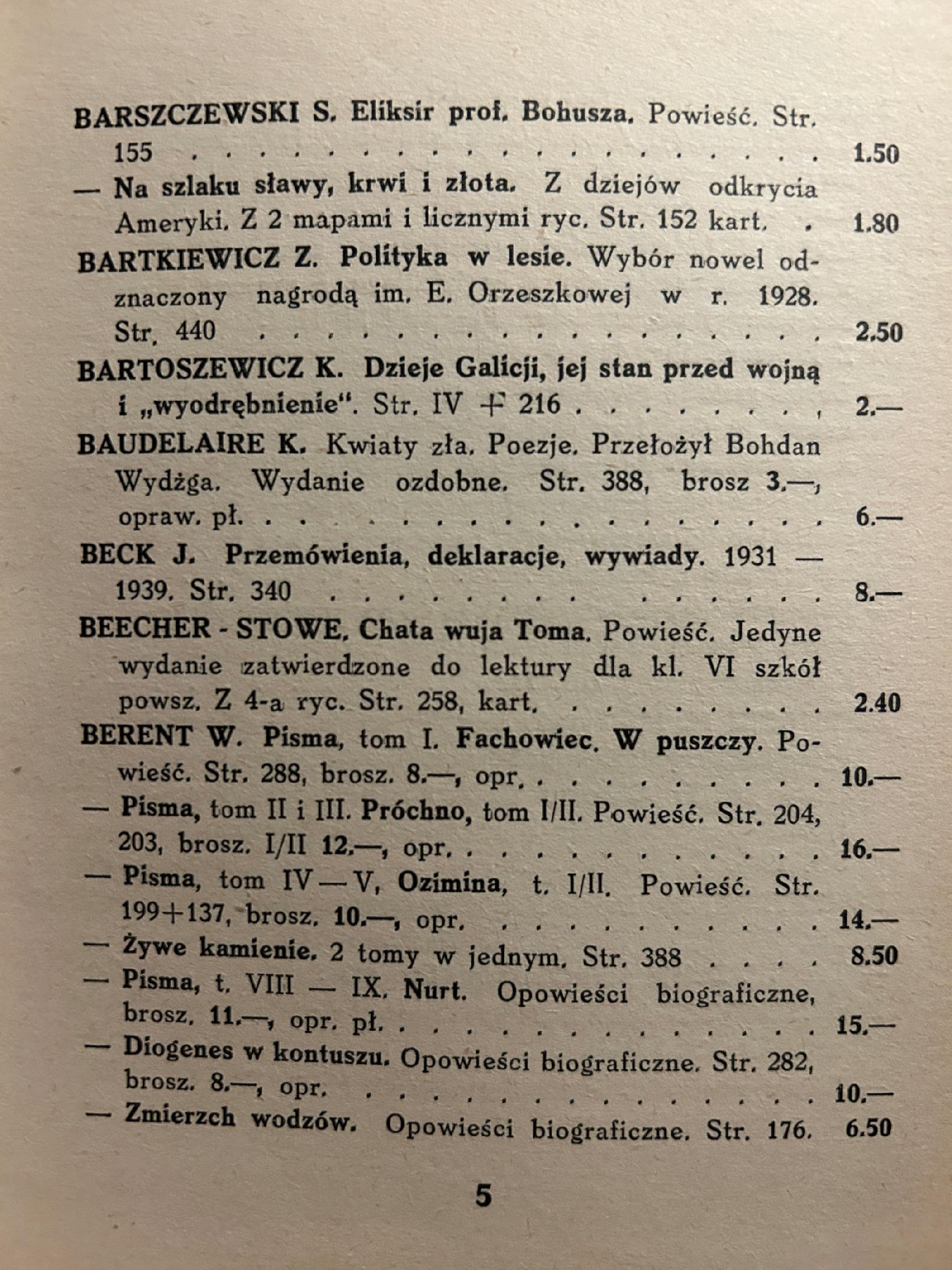 Katalog wydawnictw. Gebethner i Wolff [1939 r.]