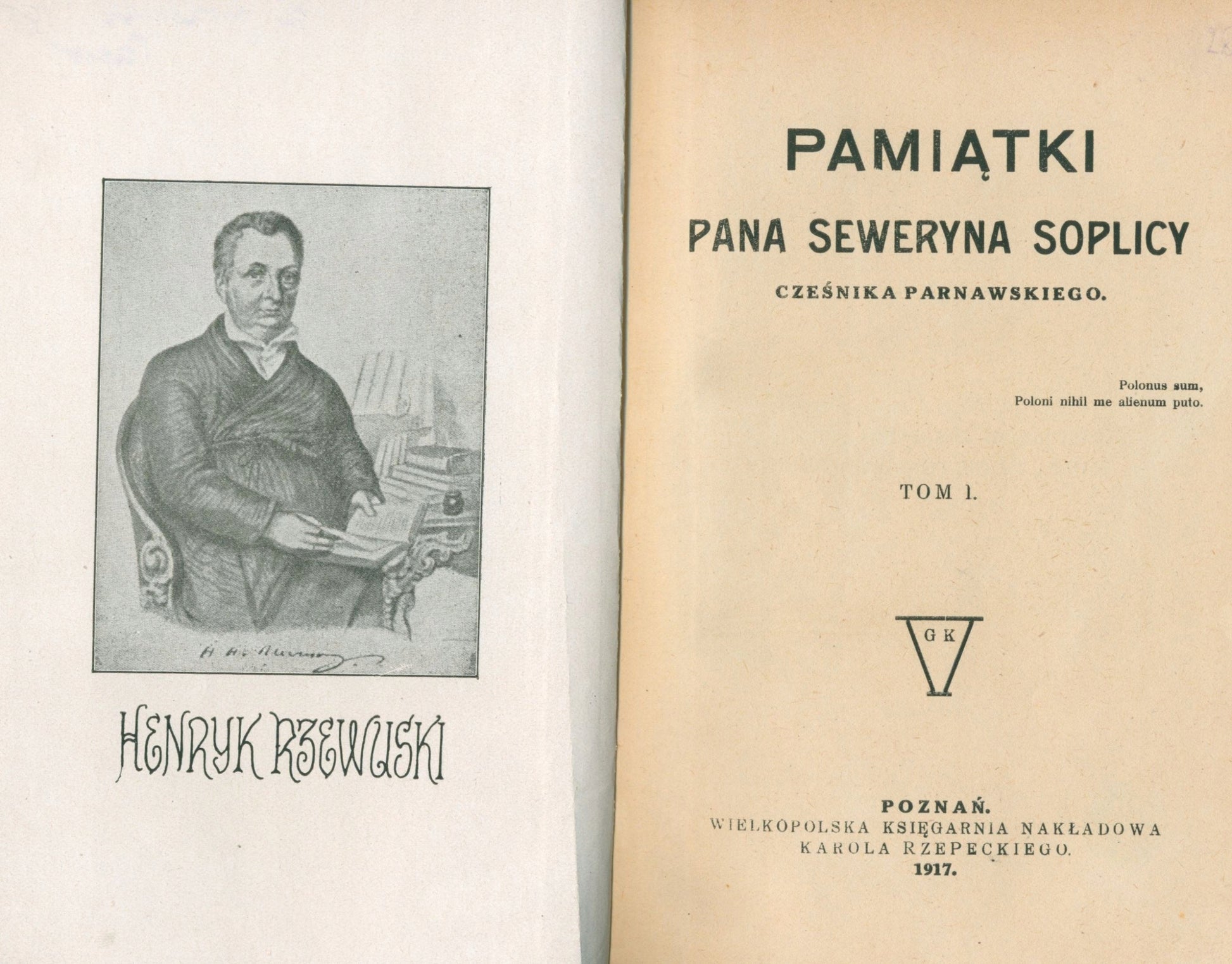Pamiątki Pana Seweryna Soplicy, cześnika parnawskiego t. I i II Rzewuski