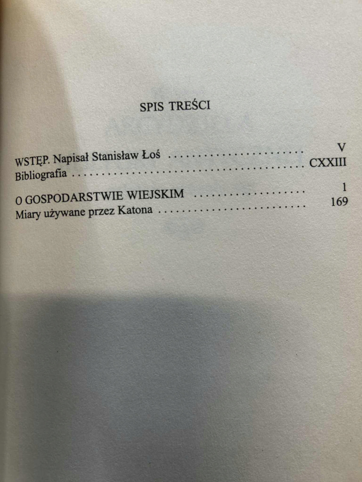 O gospodarstwie wiejskim - Marcus Porcius Cato
