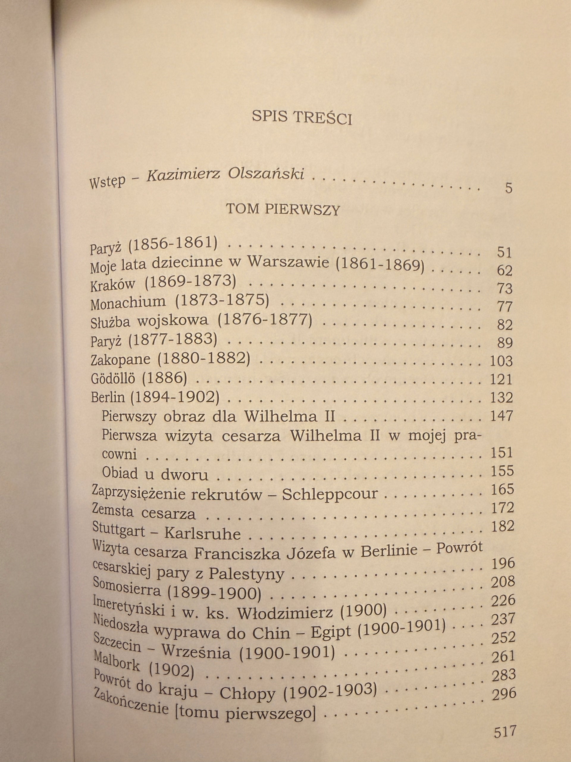 Wojciech Kossak Wspomnienia Kazimierz Olszański