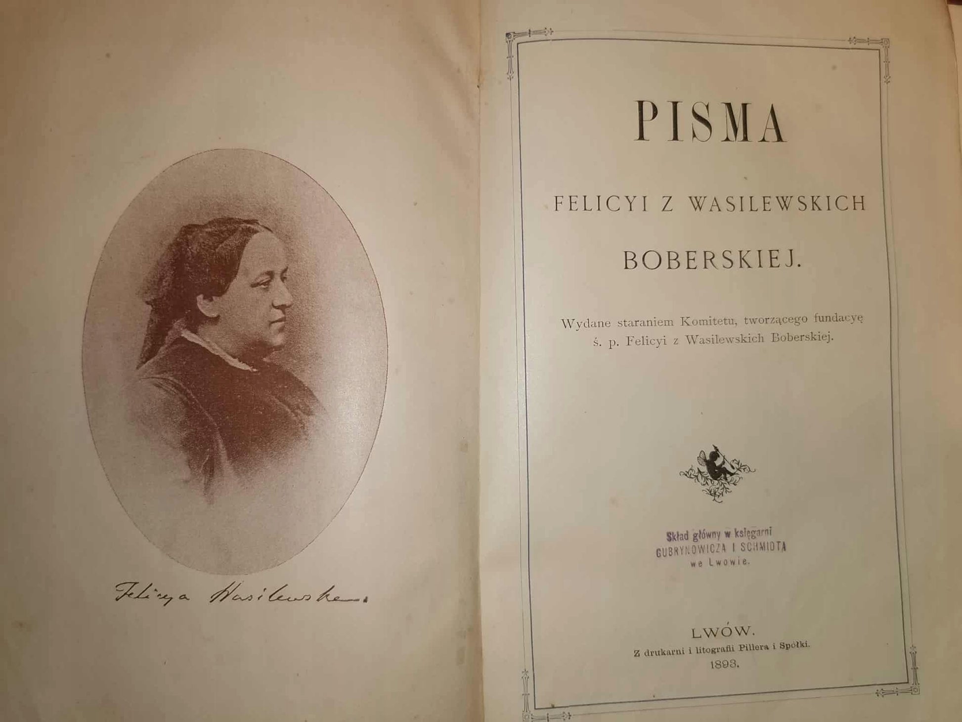 Pisma Felicyi z Wasilewskich Boberskiej [Lwów 1893]