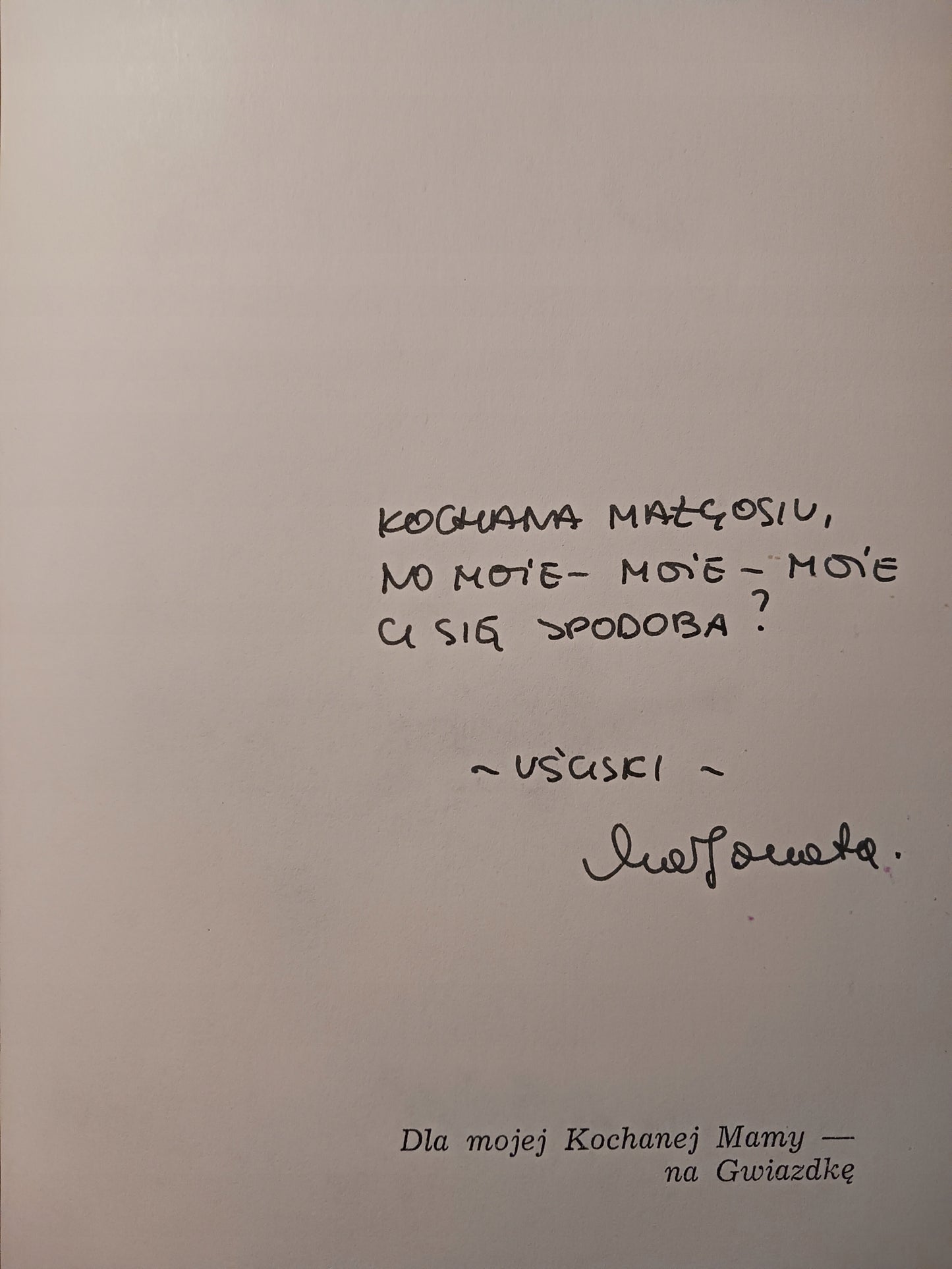 Noelka Małgorzata Musierowicz [dedykacja odautorska]