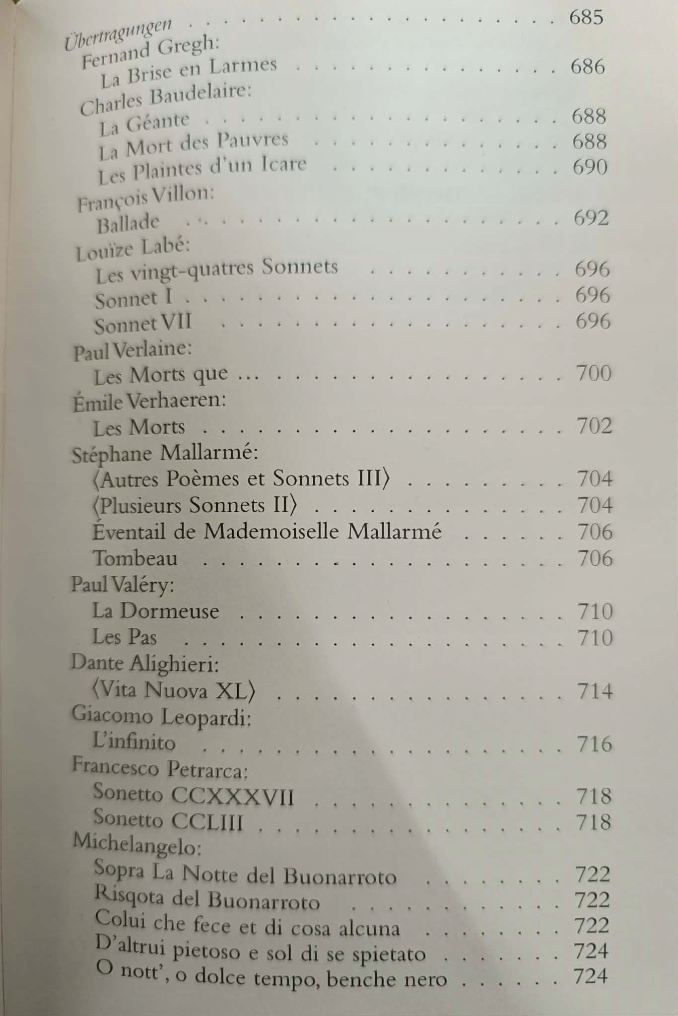 Rainer Maria Rilke, Lyrik und Prosa [po niemiecku]