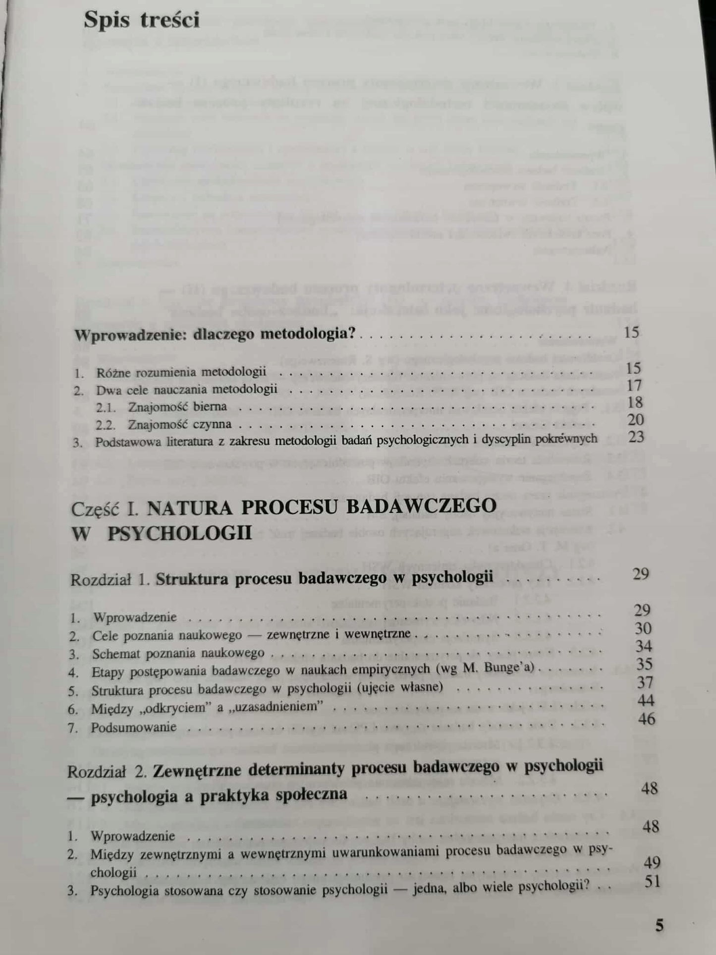 Metodologia badań psychologicznych, J. Brzeziński