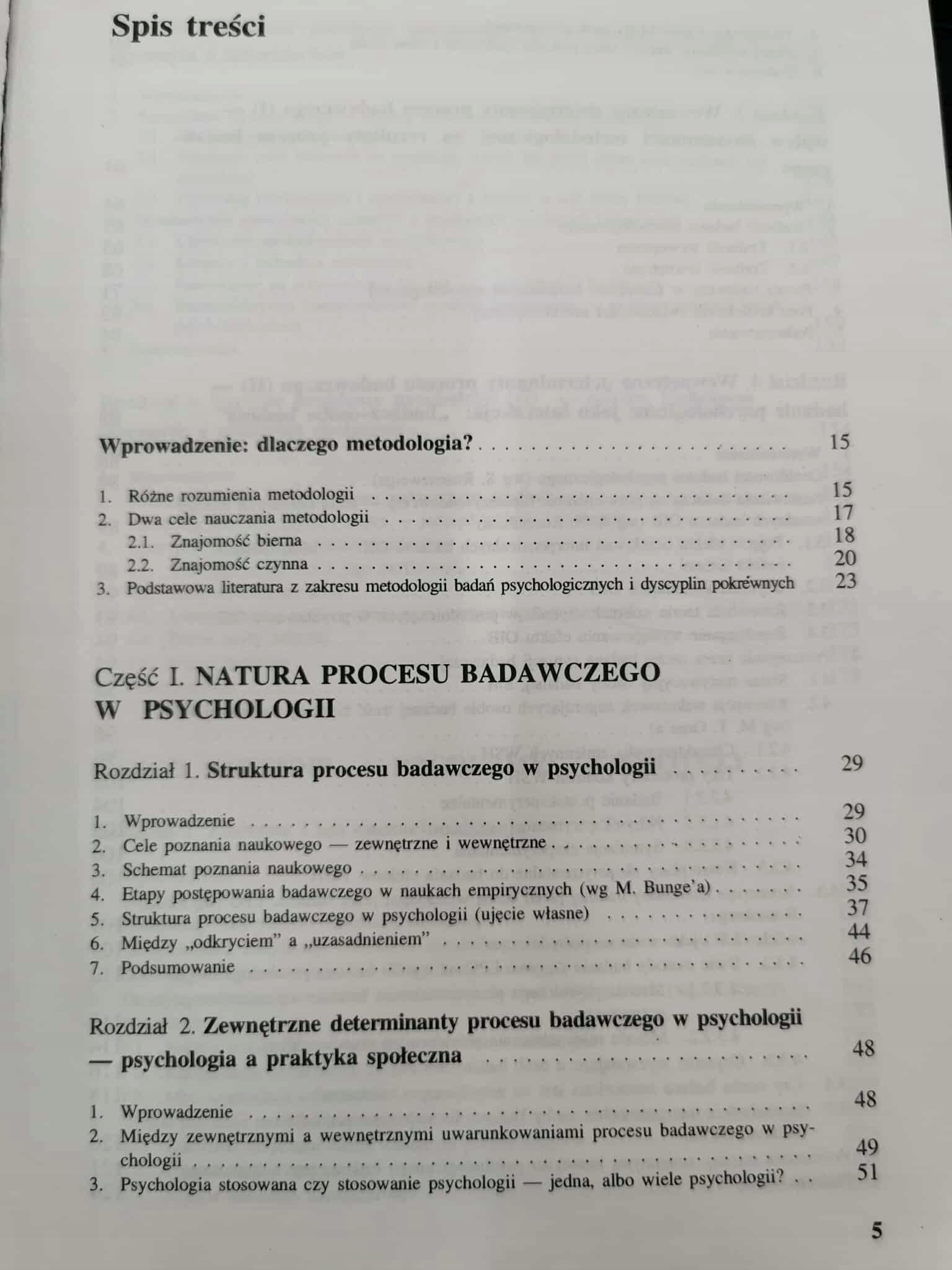Metodologia badań psychologicznych, J. Brzeziński
