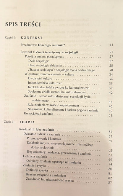 Zaufanie. Fundament społeczeństwa Piotr Sztompka