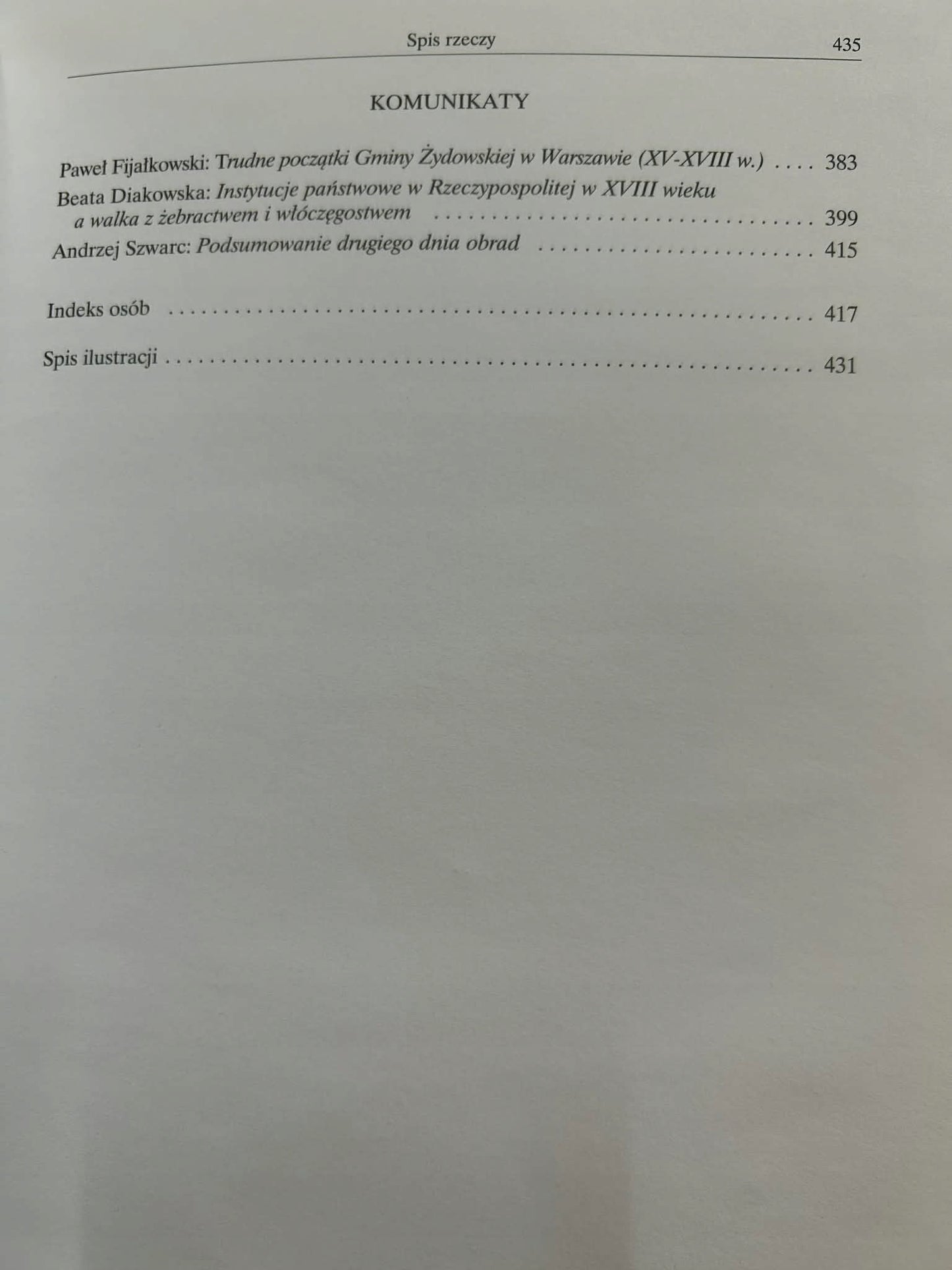 Rocznik Warszawski Samorządy i władze Warszawy od XIV do XXI w. XXXVI/2008