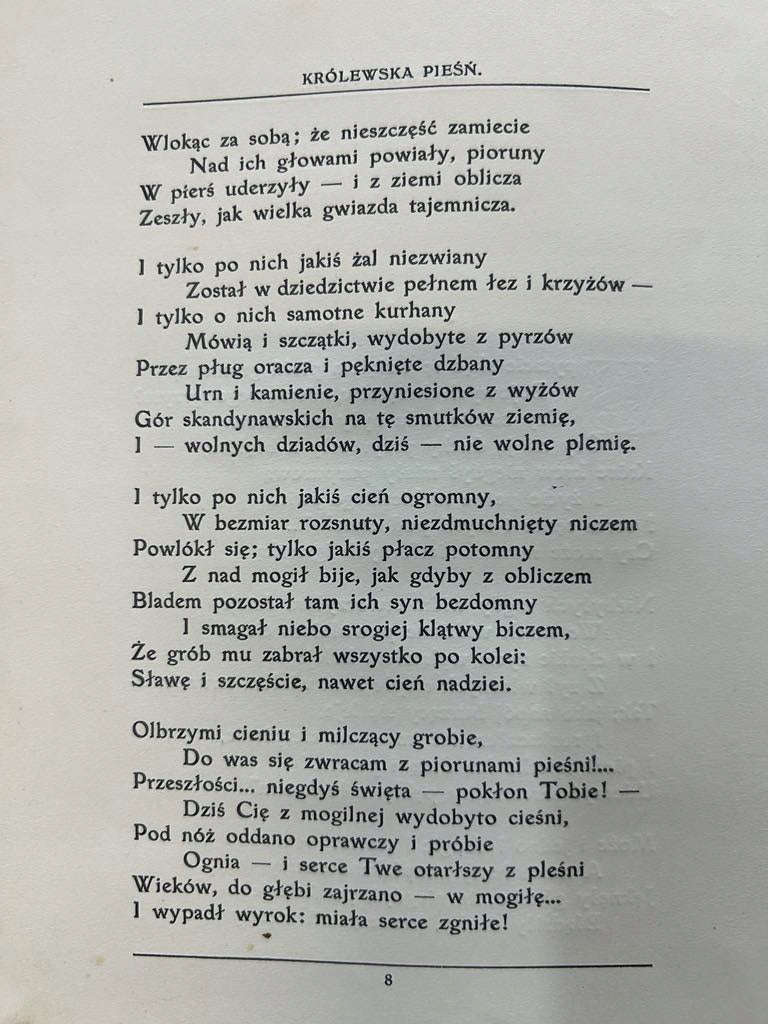 Królewska pieśń - Kazimierz Gliński [1907 r.]