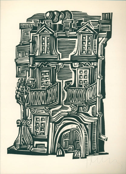 Teka z 17 linorytami Tadeusza Piotrowskiego [1955]