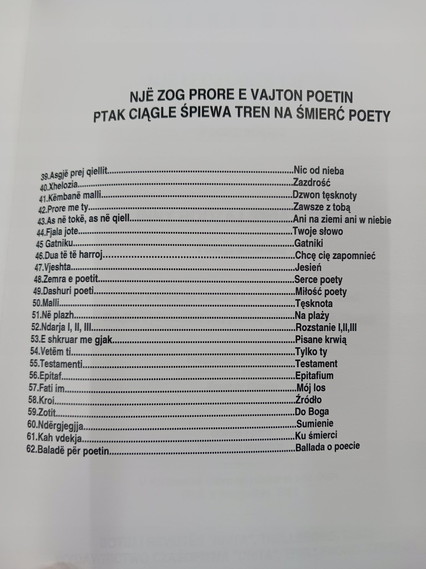 Inny rodzaj światłości Poezja albańska Shefiki Oseku