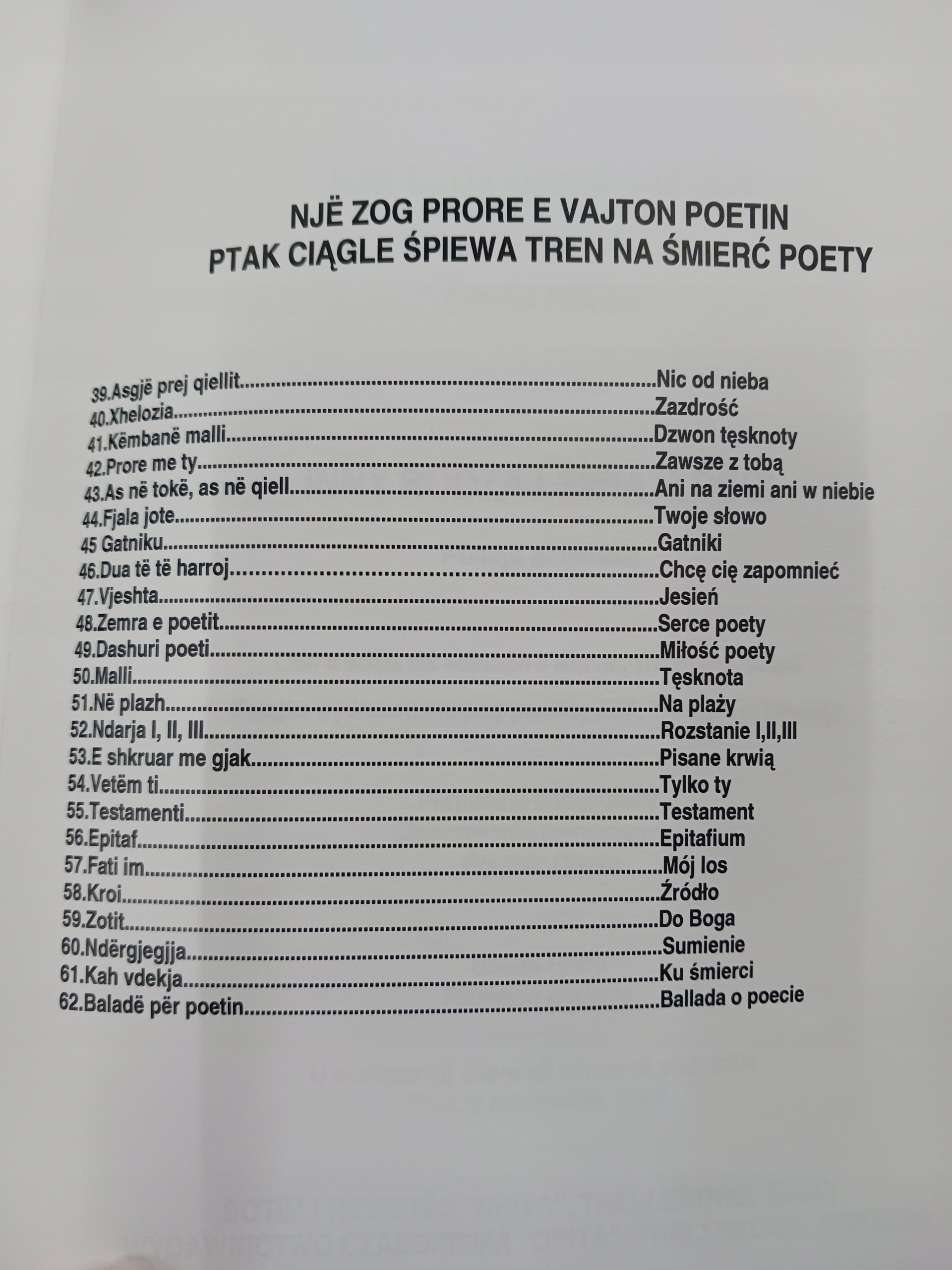 Inny rodzaj światłości Poezja albańska Shefiki Oseku