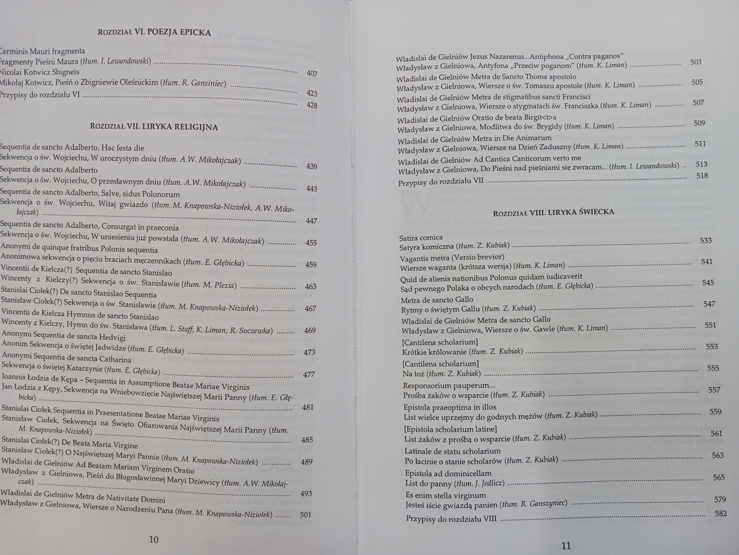 Antologia poezji łacińskiej w Polsce x2 Renesans, Średniowiecze [zestaw]