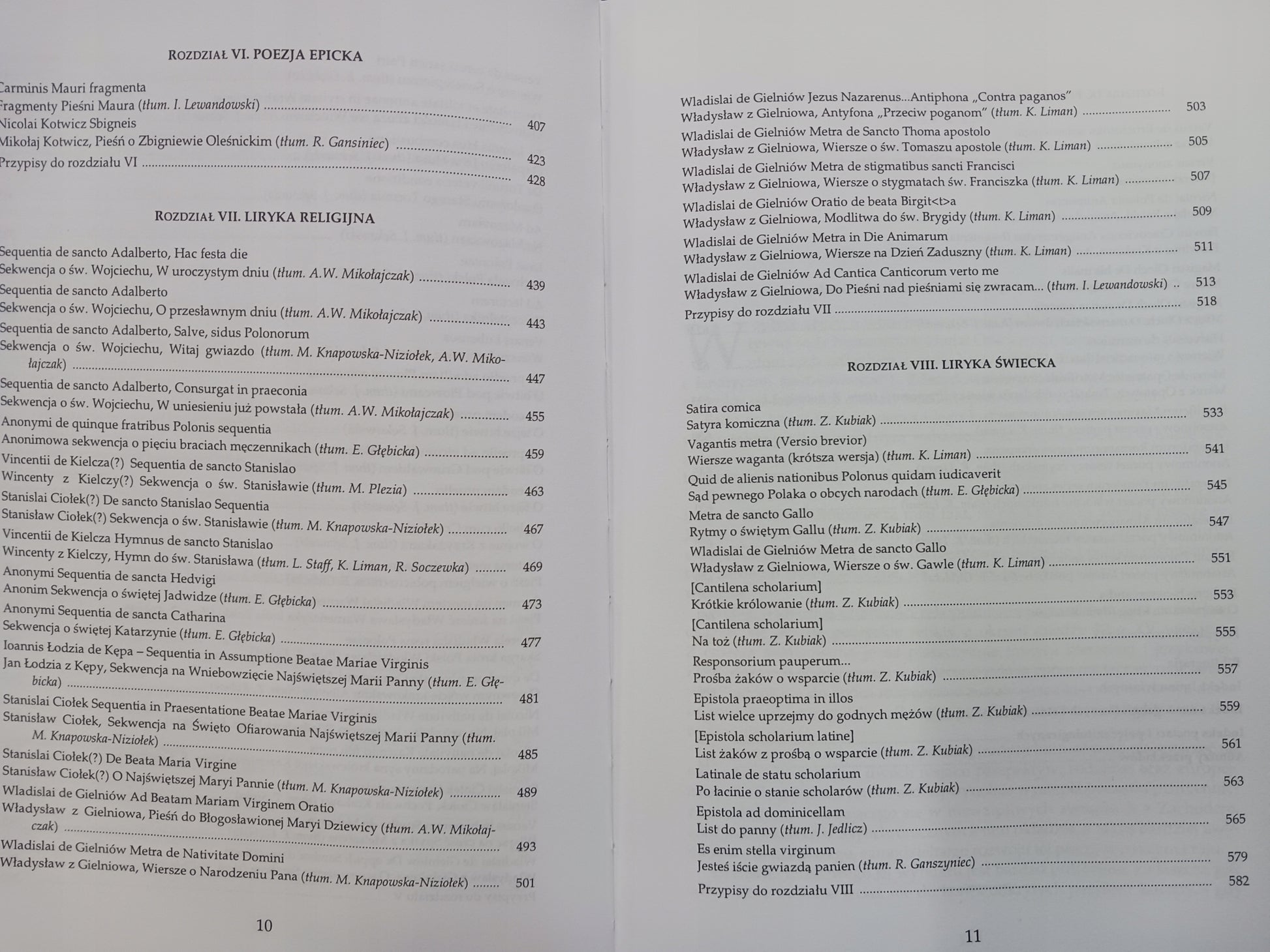 Antologia poezji łacińskiej w Polsce x2 Renesans, Średniowiecze [zestaw]
