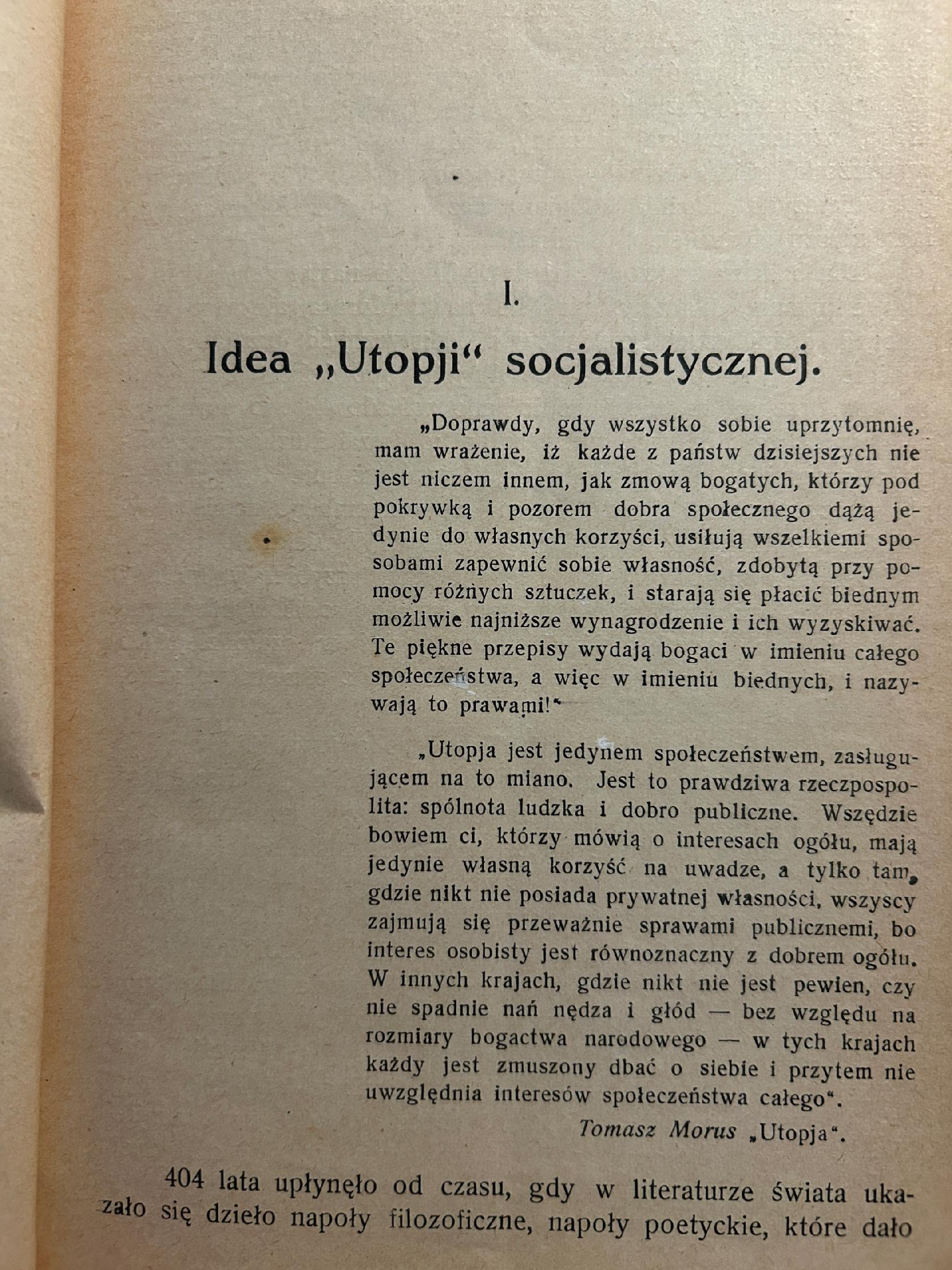Z dziejów myśli socjalistycznej - Stanisław Aleksander Kempner [1920 r.]